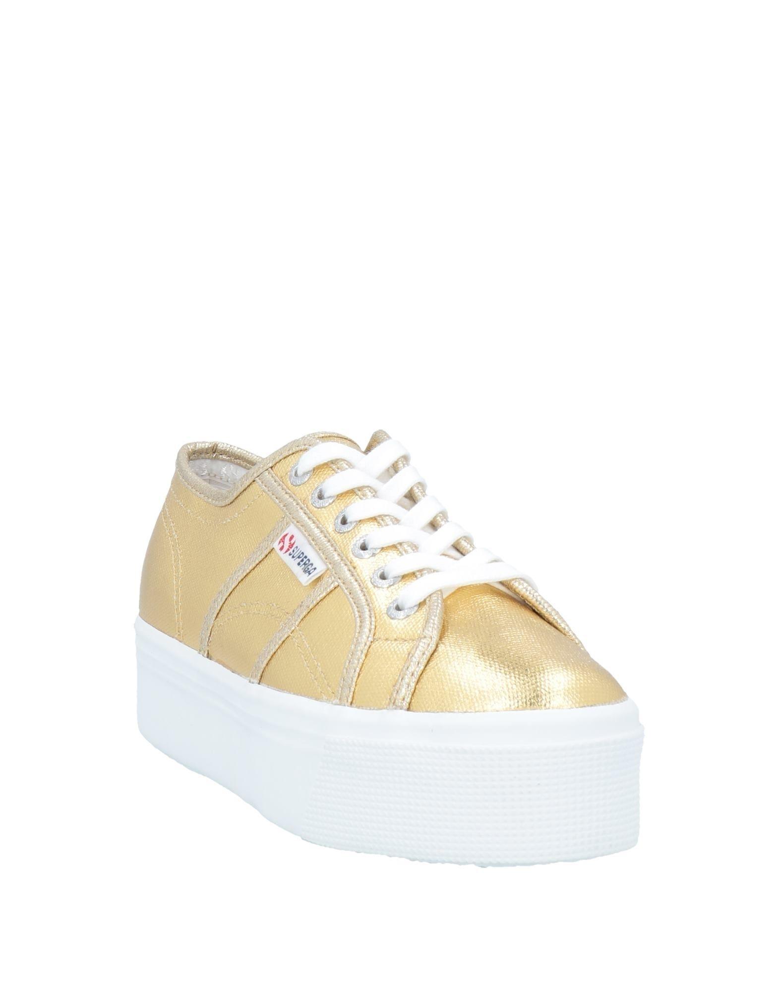 superga gold trainers