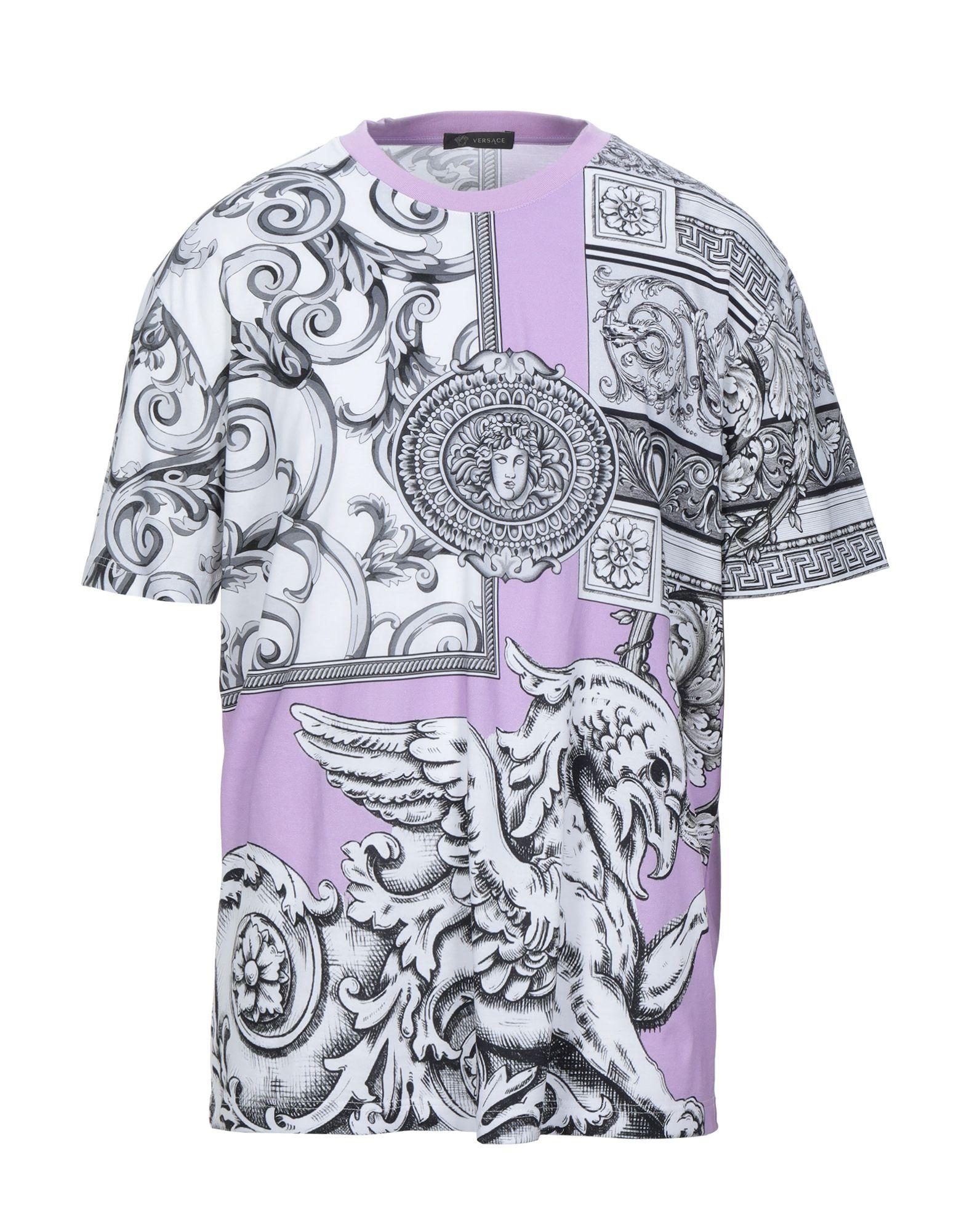 Versace T-shirt in Lilac (Purple) for Men - Lyst