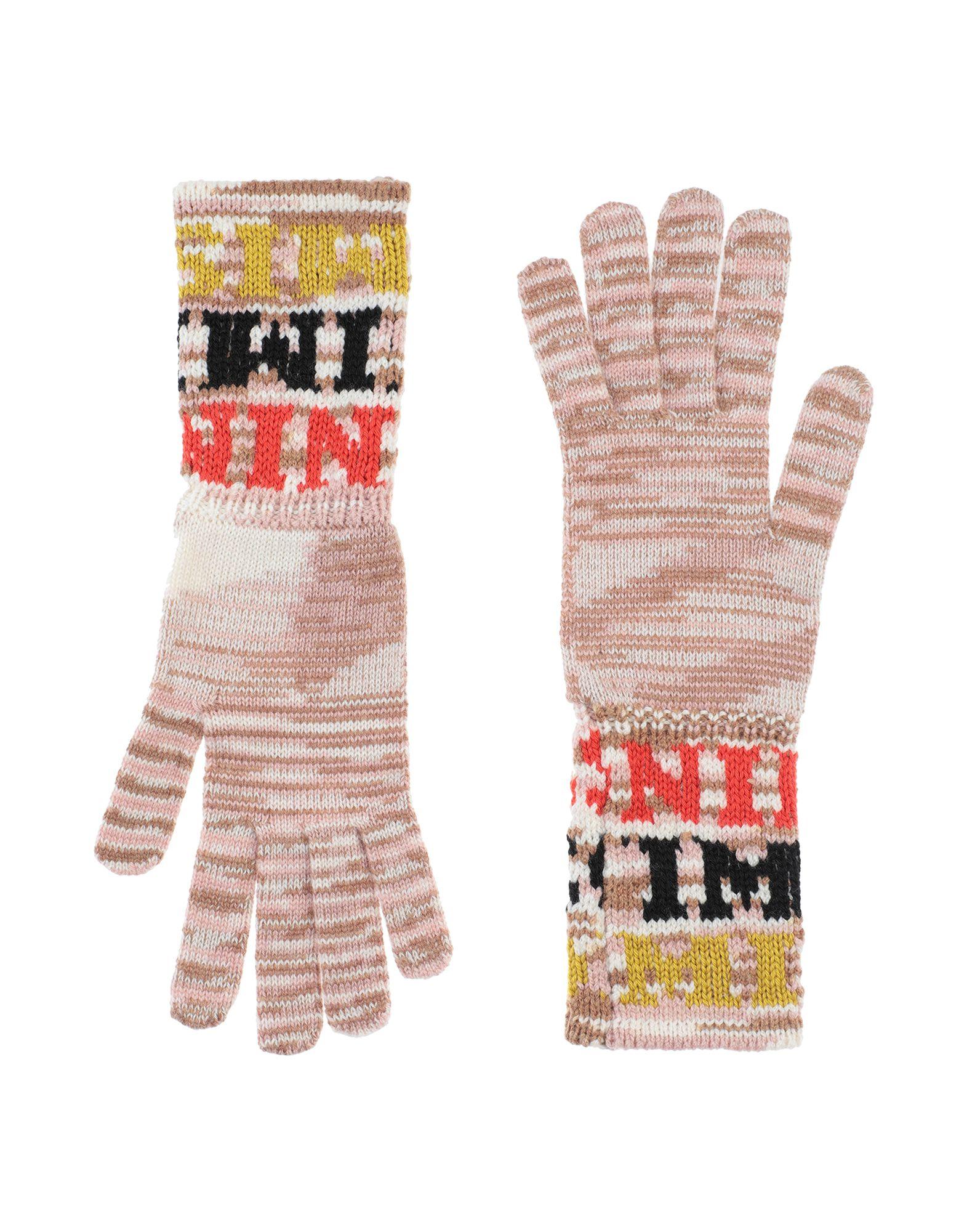 Missoni Wool Gloves in Light Pink (Pink) - Lyst