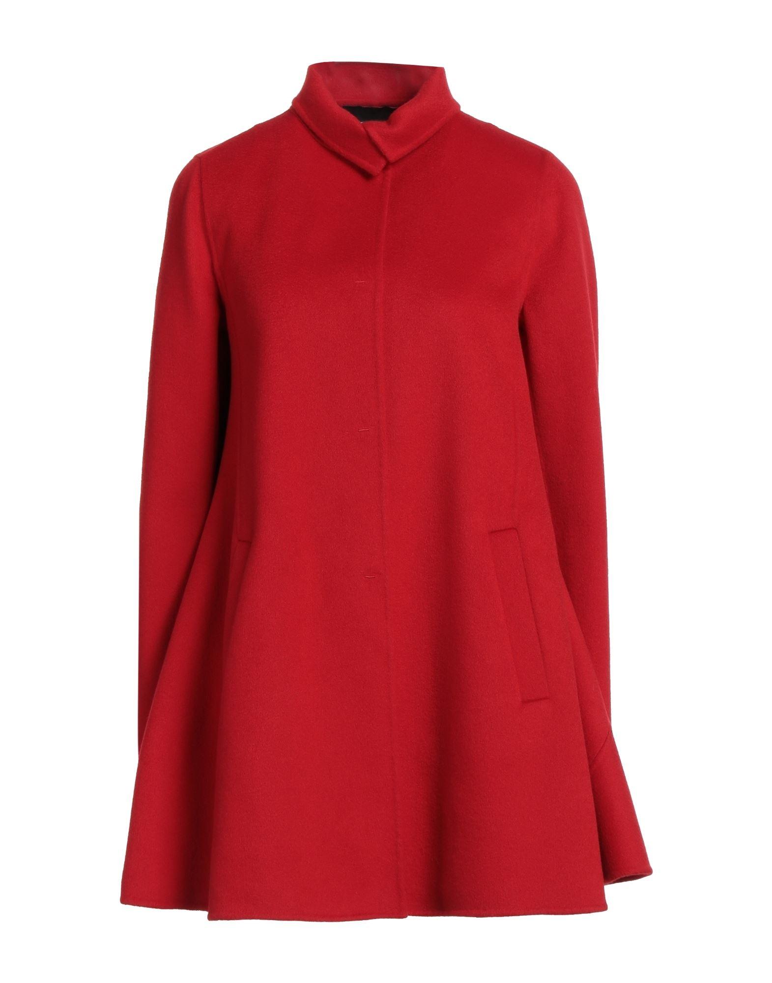 Emporio Armani Coat in Red | Lyst