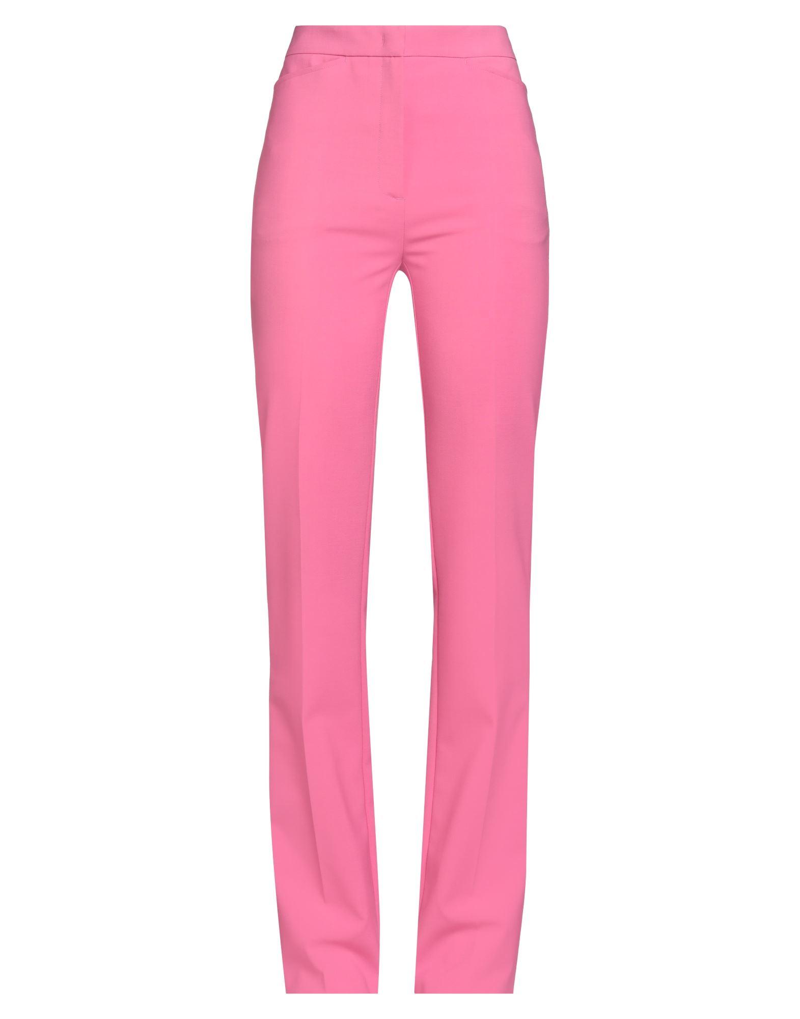 パンツ SEMI COUTURE Women Straight Pants Y5SQ49VI G21 PINK Semicouture Pink viscose Marlee trousers | TheDoubleF