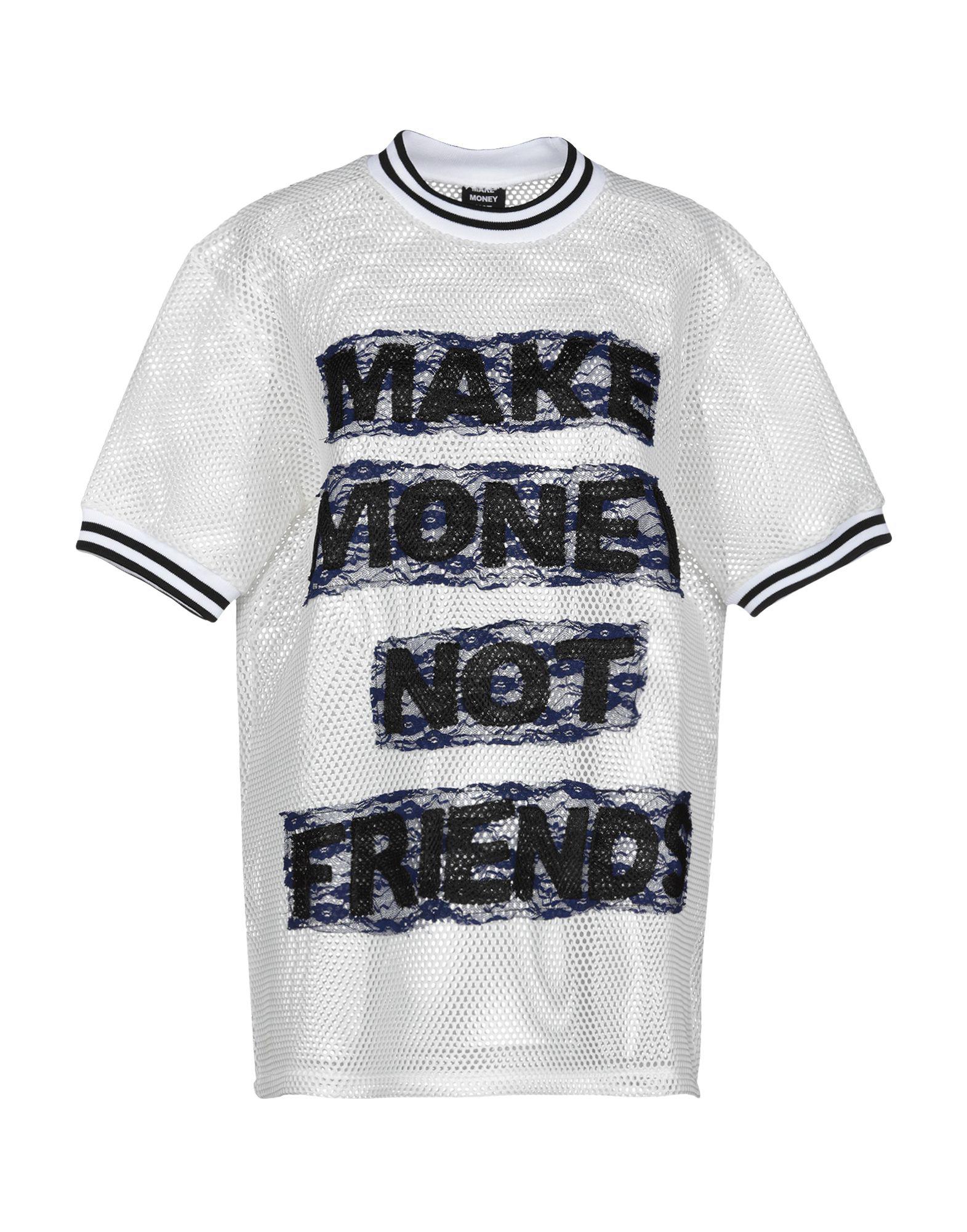 MAKE MONEY NOT FRIENDS Lace T-shirt in White - Lyst