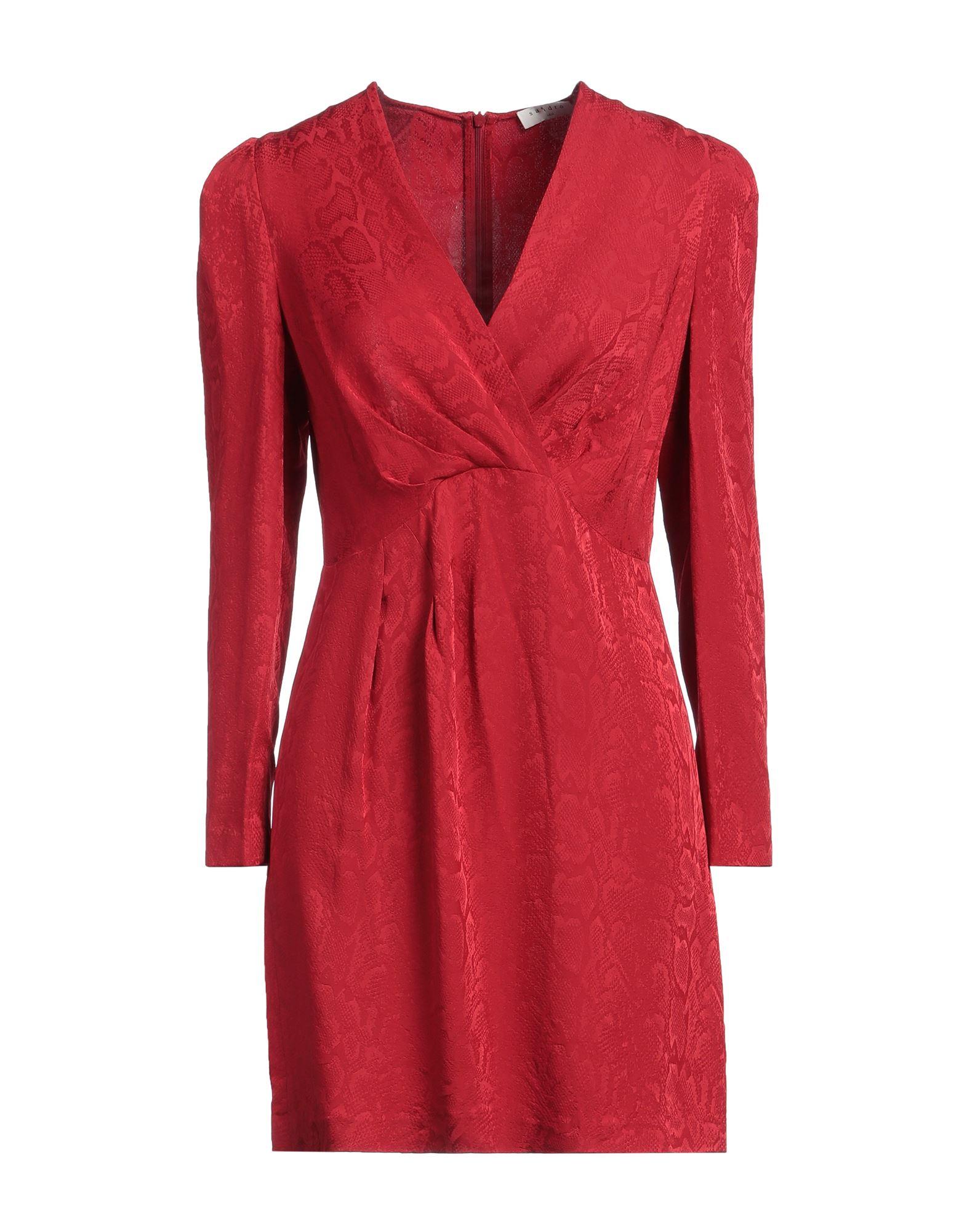 burgundy holiday party dress Sandro Burgundy Lace Backless Short Dress  Phoenix Style