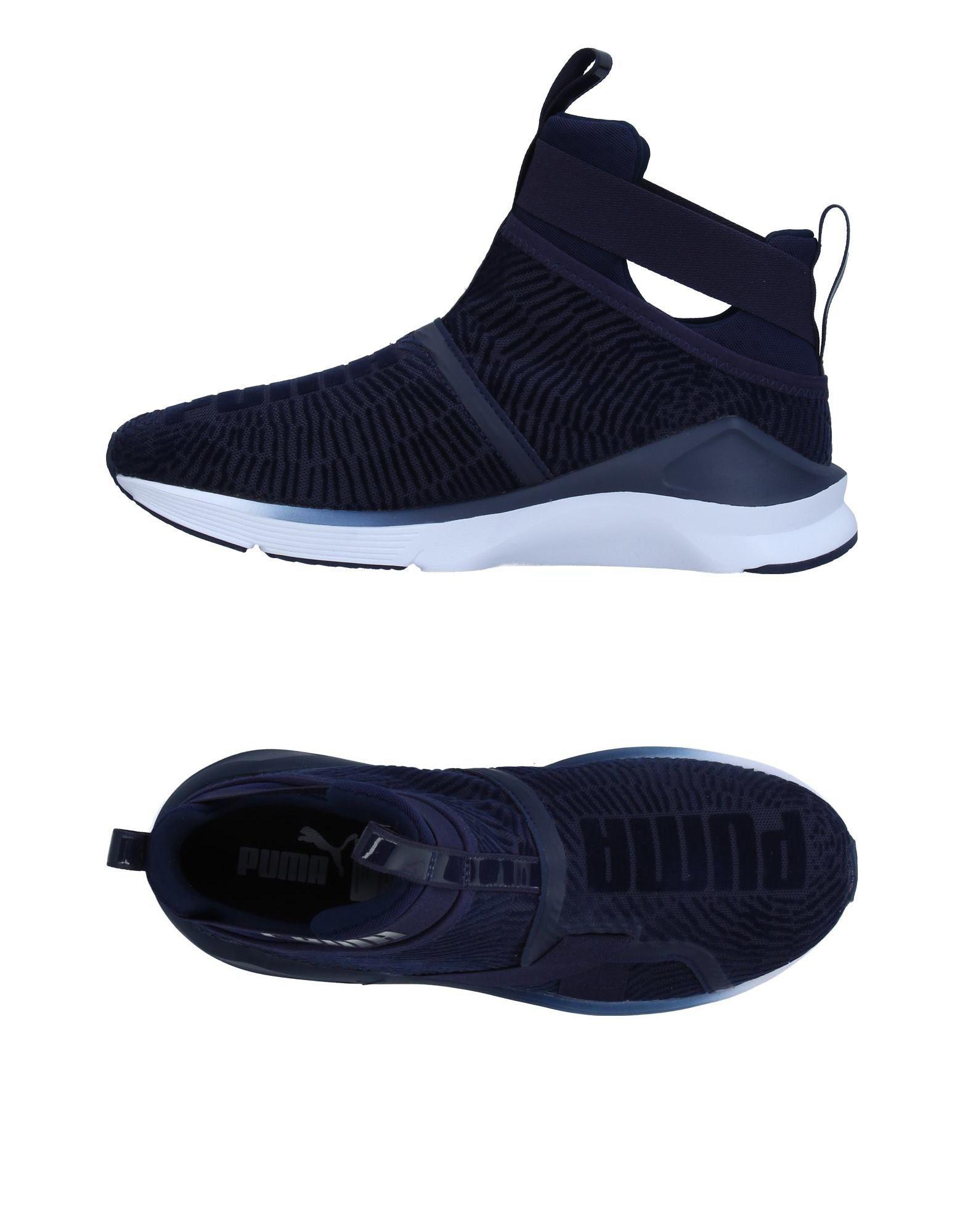 puma dark blue sneakers