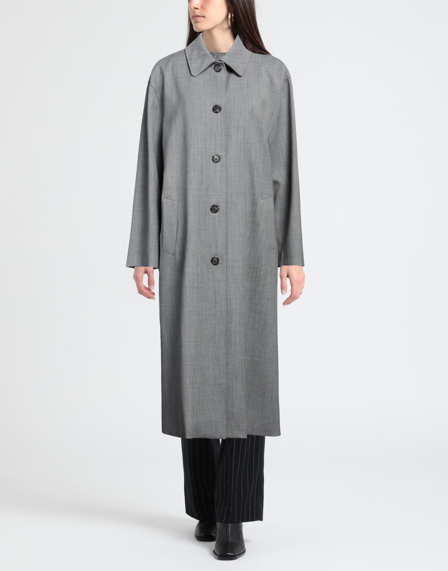 Nili Lotan Overcoat Trench Coat in Grey Lyst UK