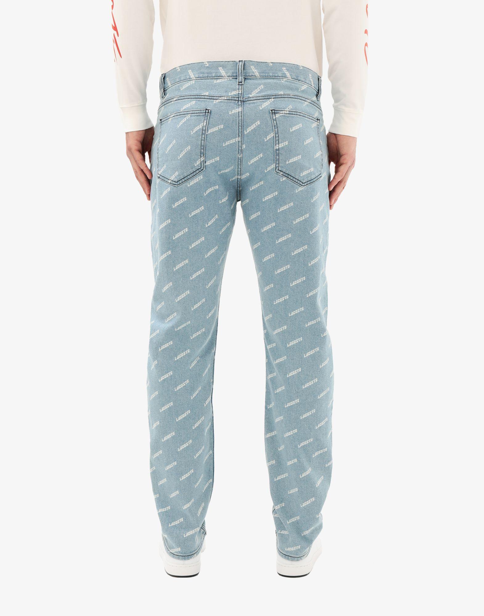 Lacoste all over print jeans hotsell