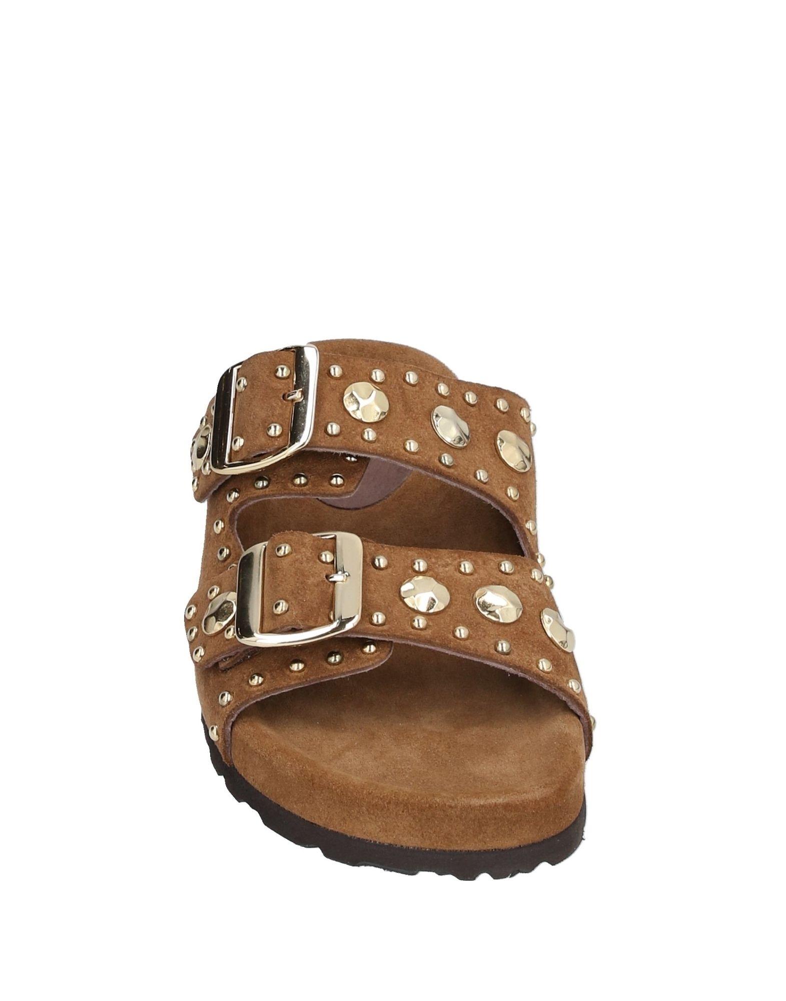 maje leather sandals decorated with studs