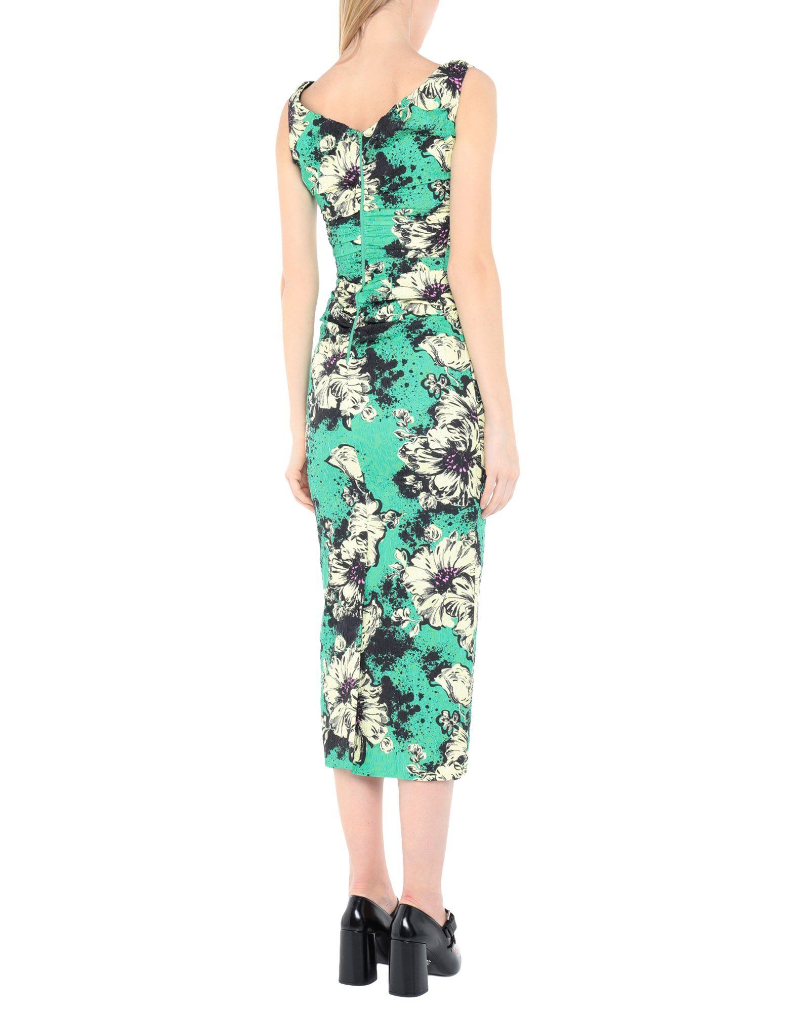 Miu Miu Long Dress in Green - Lyst