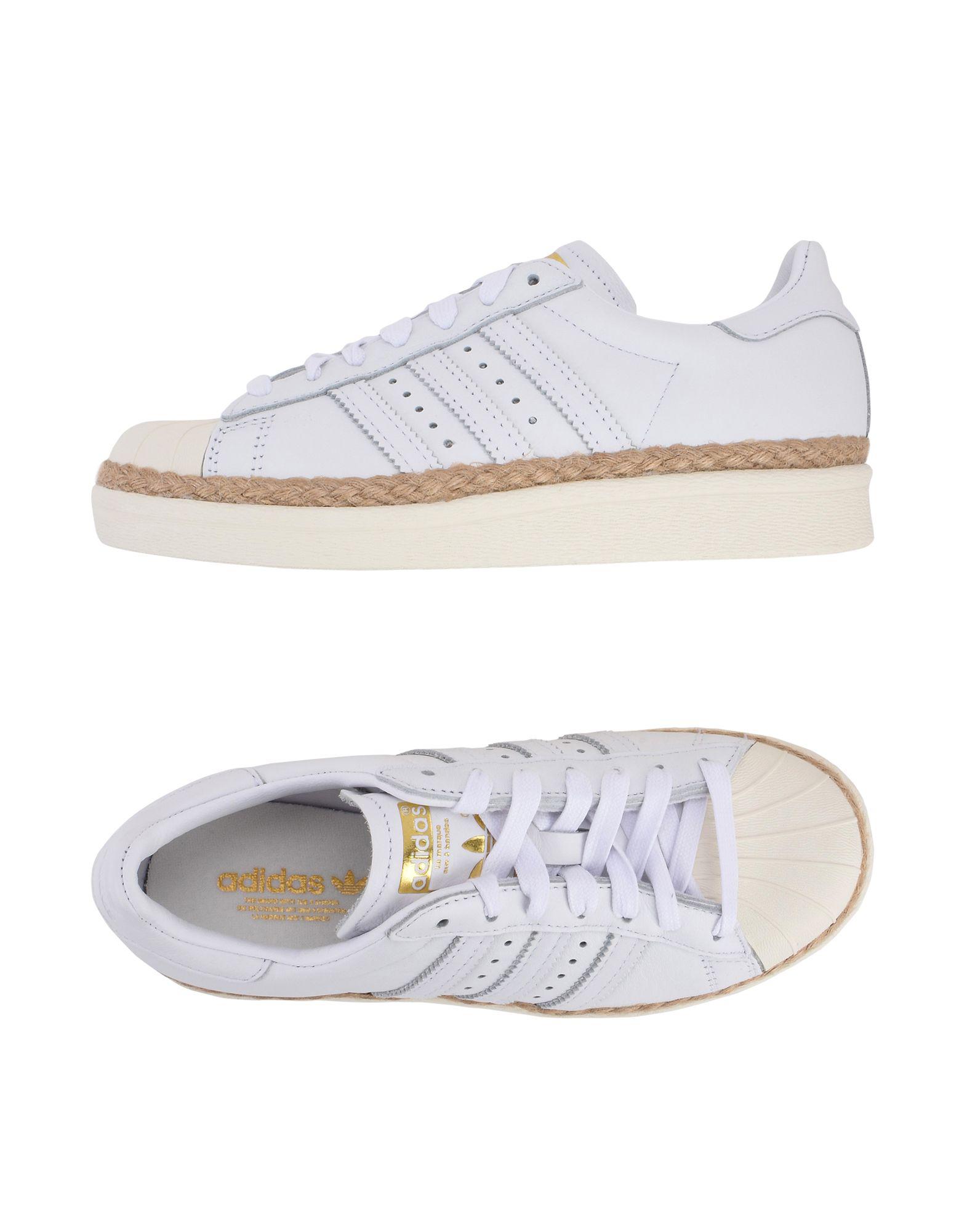 adidas Originals Leather Low-tops & Sneakers in White - Lyst
