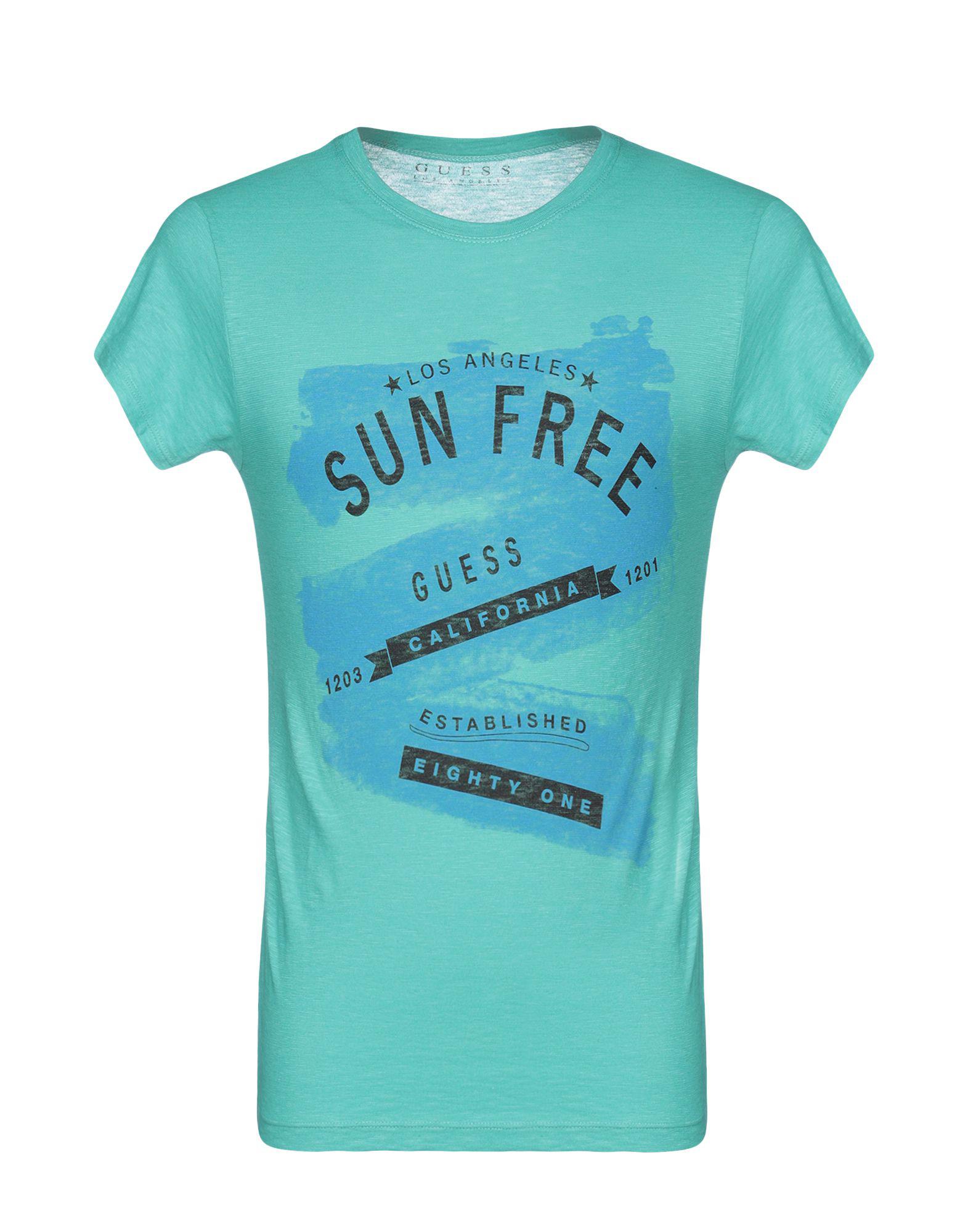 guess t shirt green
