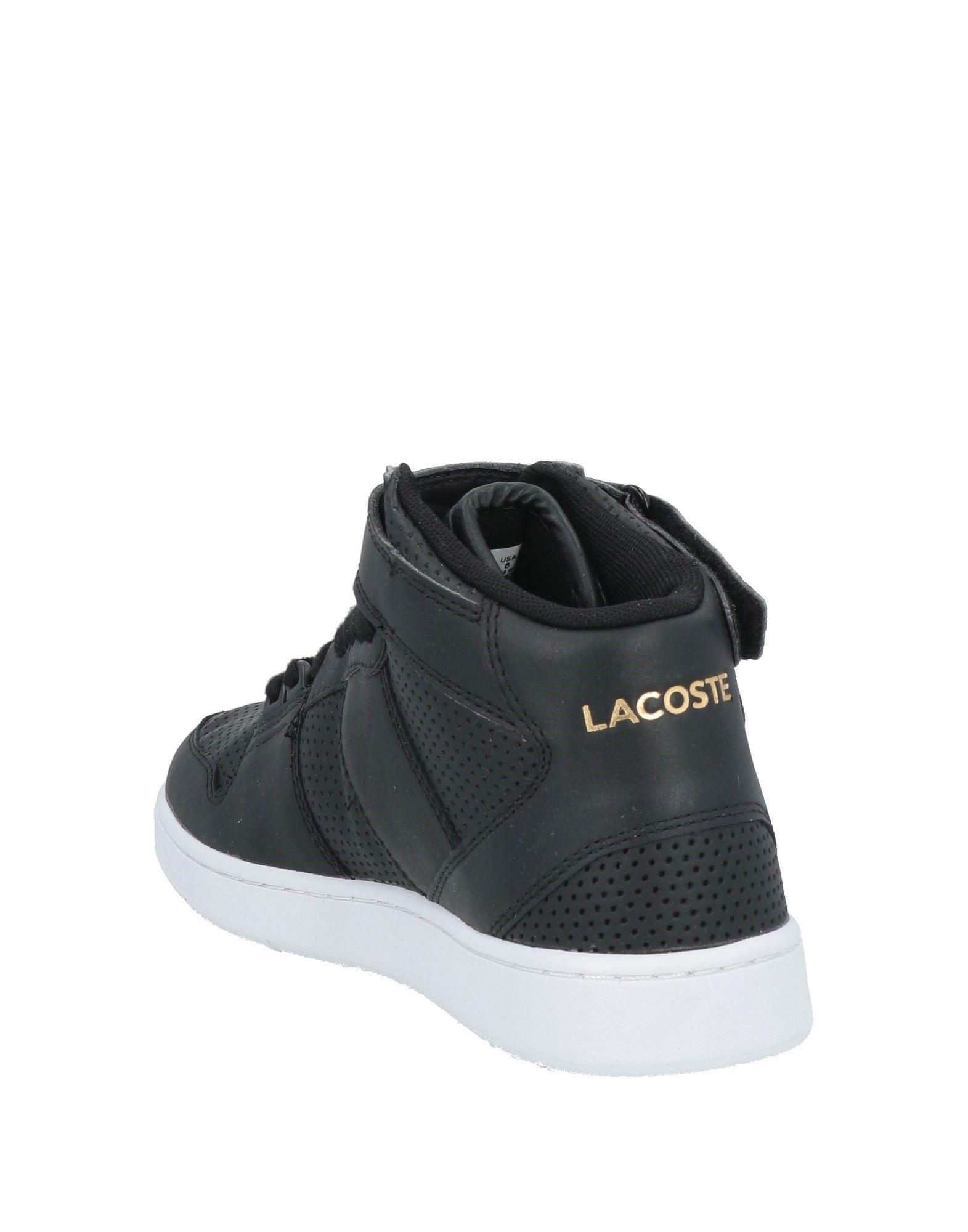 Lacoste Sneakers Leather, Textile Fibers in Black Lyst UK