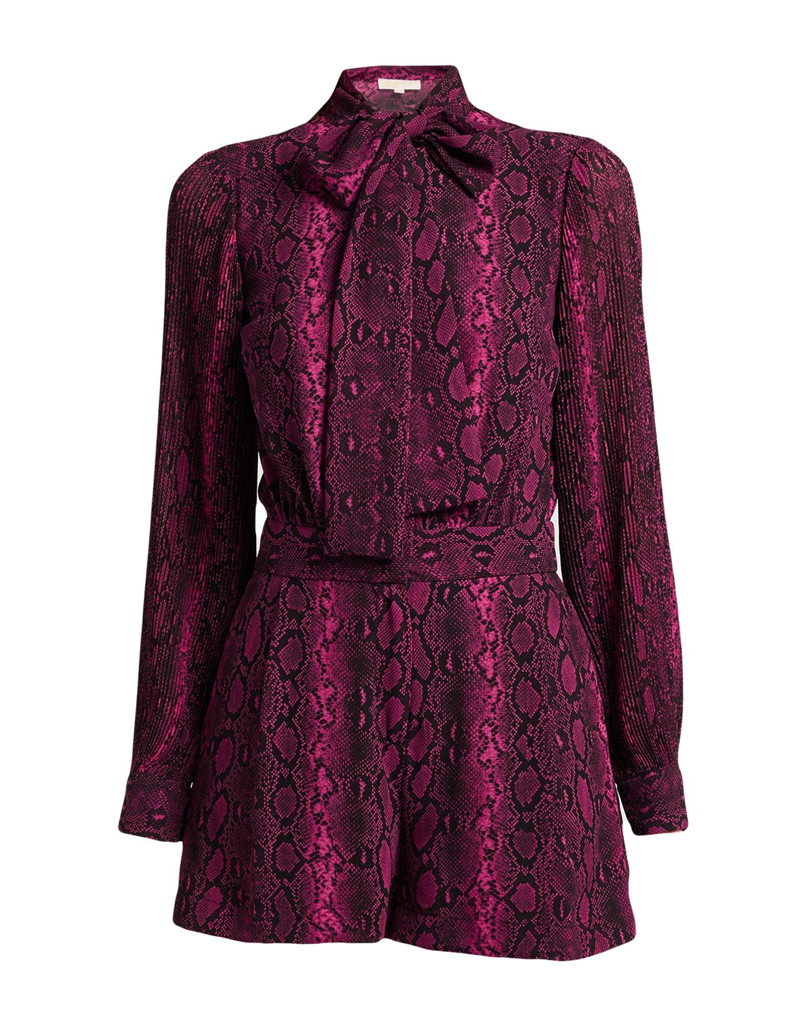 Michael kors jumpsuit purple sale