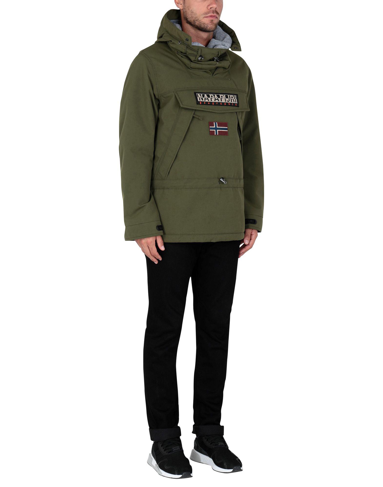 Napapijri Synthetic Jacket in Military Green (Green) for Men Lyst