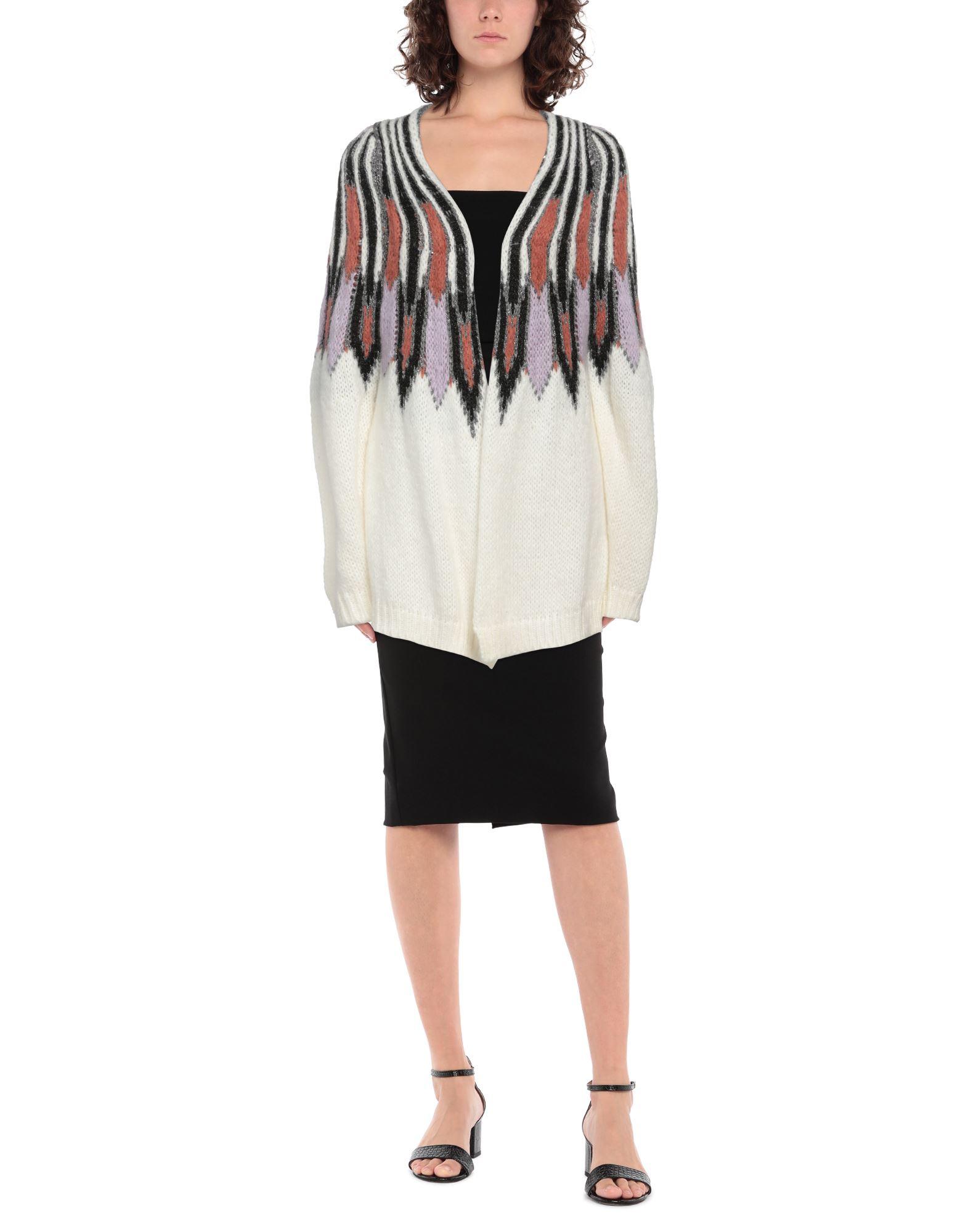Soallure Synthetic Cardigan in White | Lyst