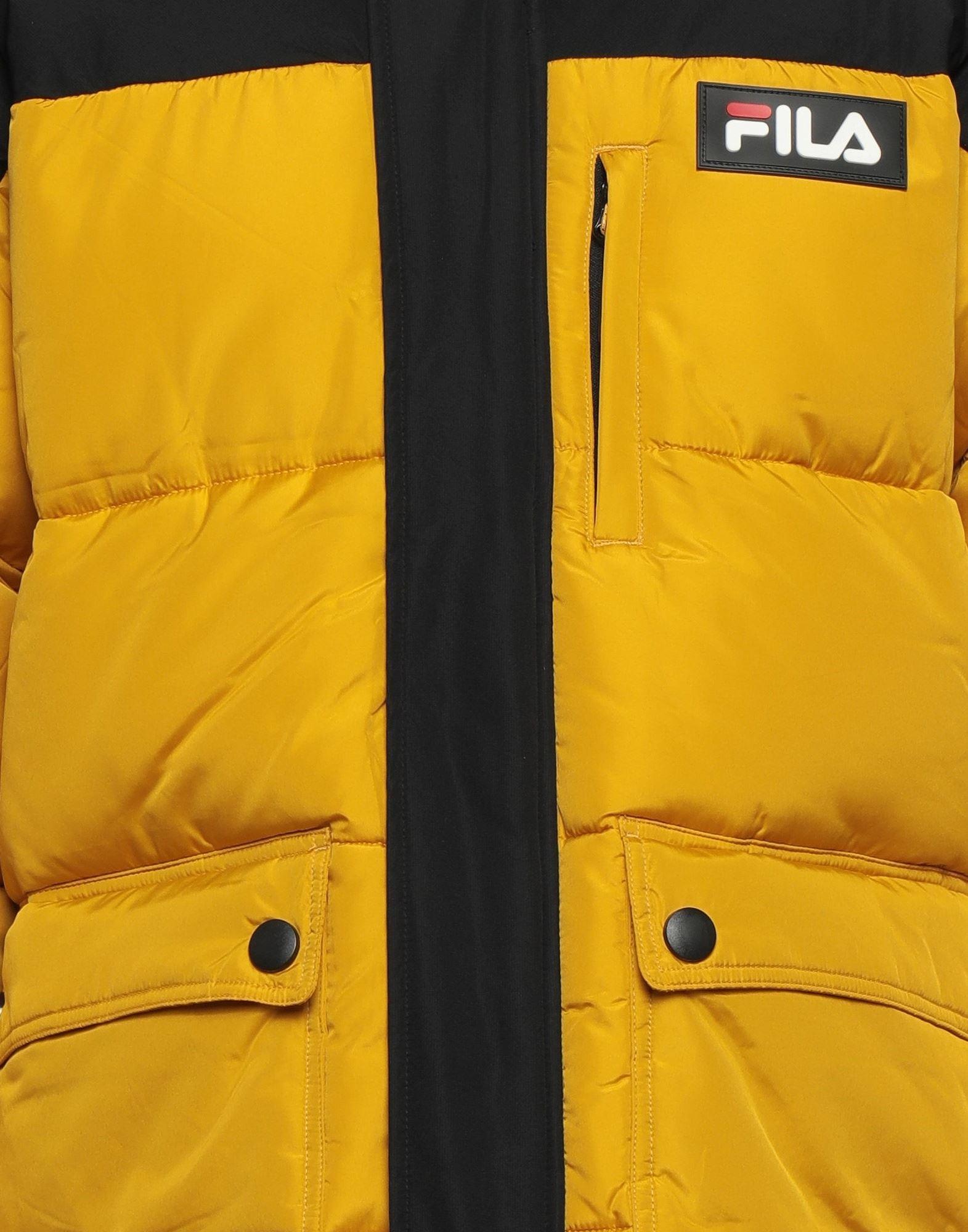 Fila Down Jacket in Yellow for Men | Lyst
