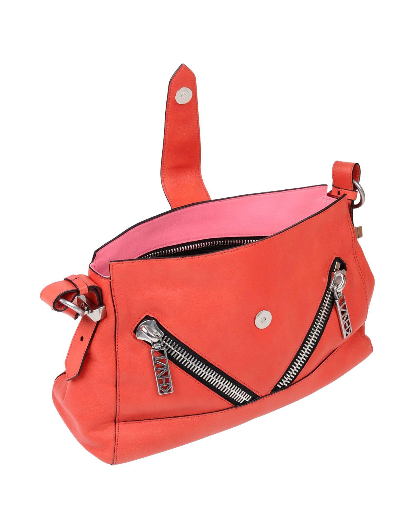 KENZO Leather Crossbody Bag in Red Lyst