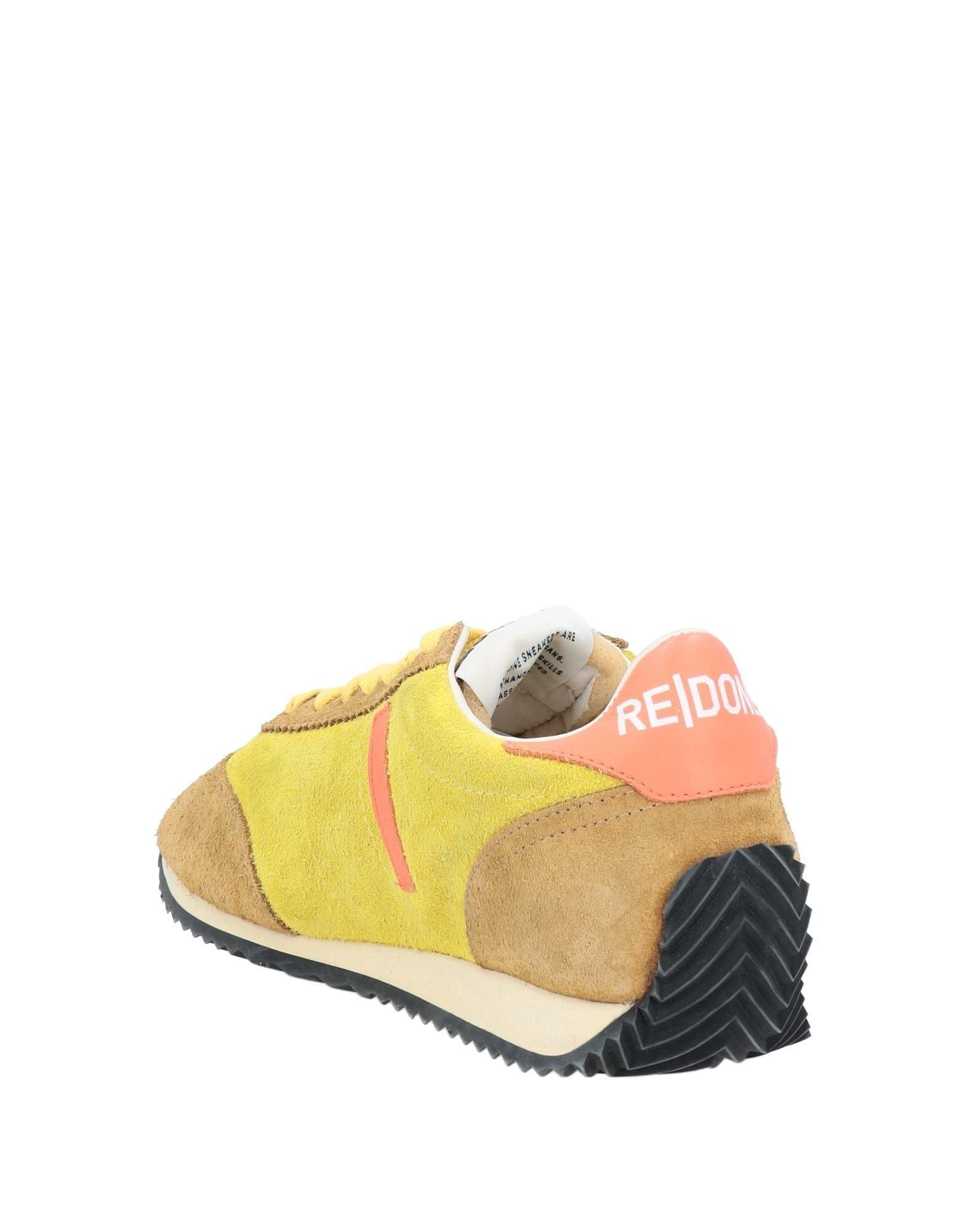 RE/DONE Leather Trainers in Acid Green (Yellow) | Lyst