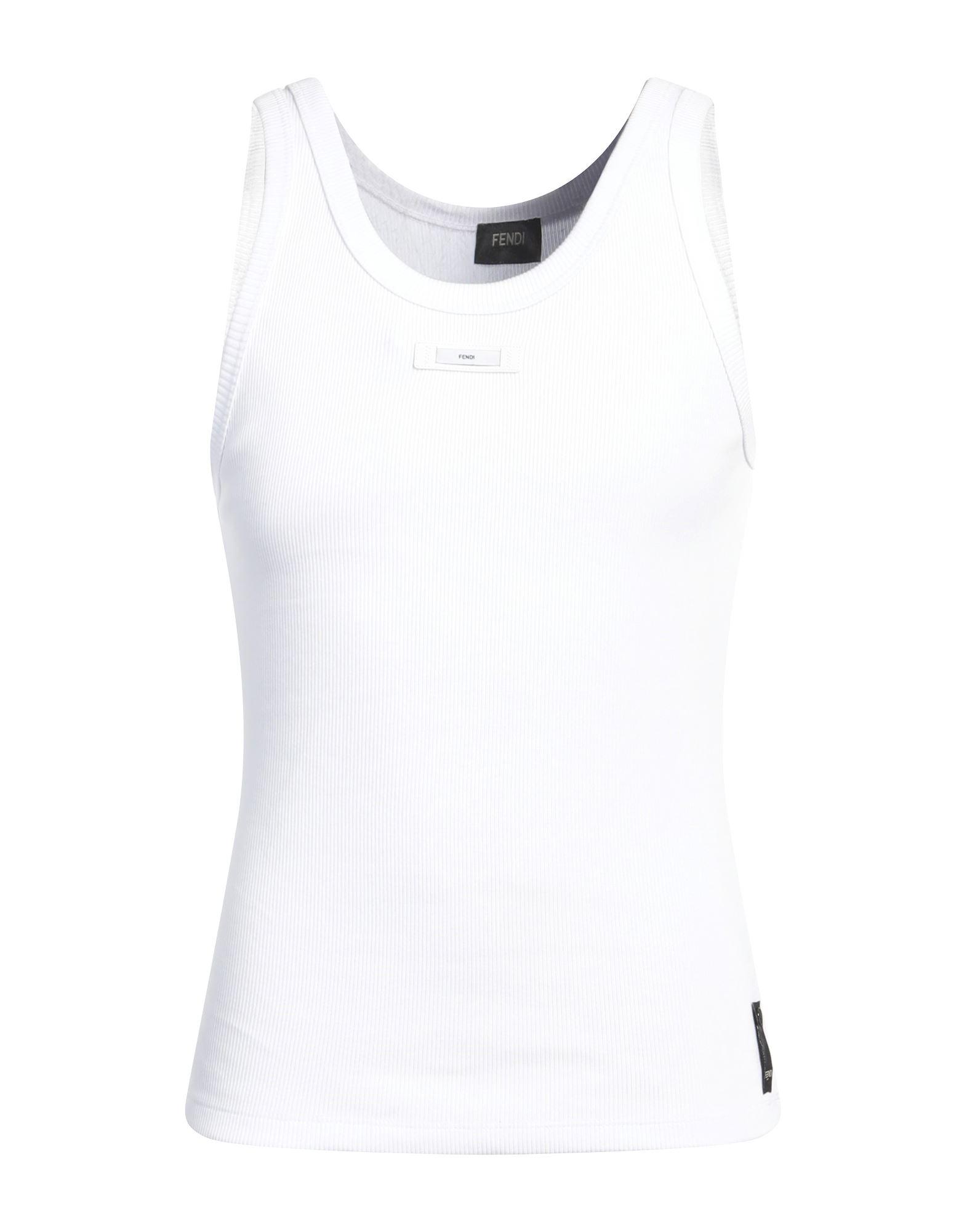 Fendi Tank Top in White for Men | Lyst