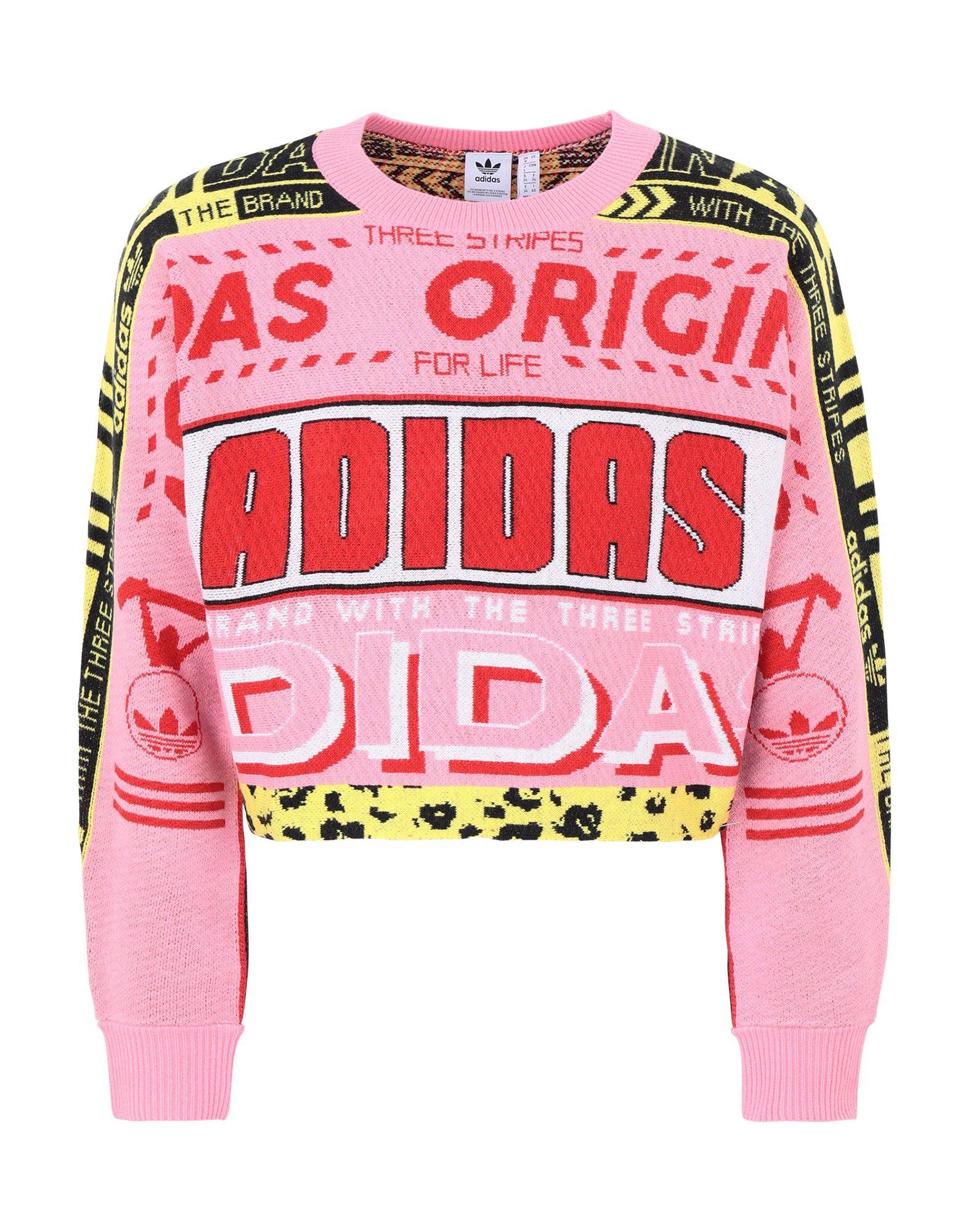 adidas Originals Synthetic Jumper in Pink - Lyst