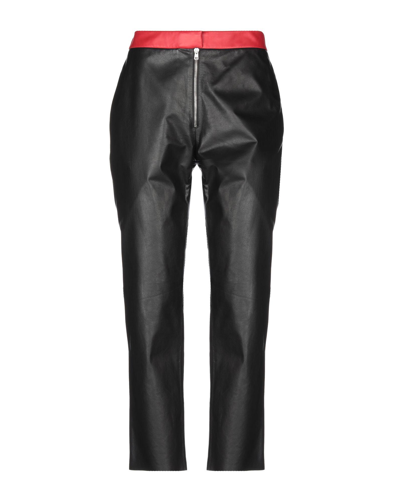 Victoria Beckham Leather Casual Pants in Black - Lyst