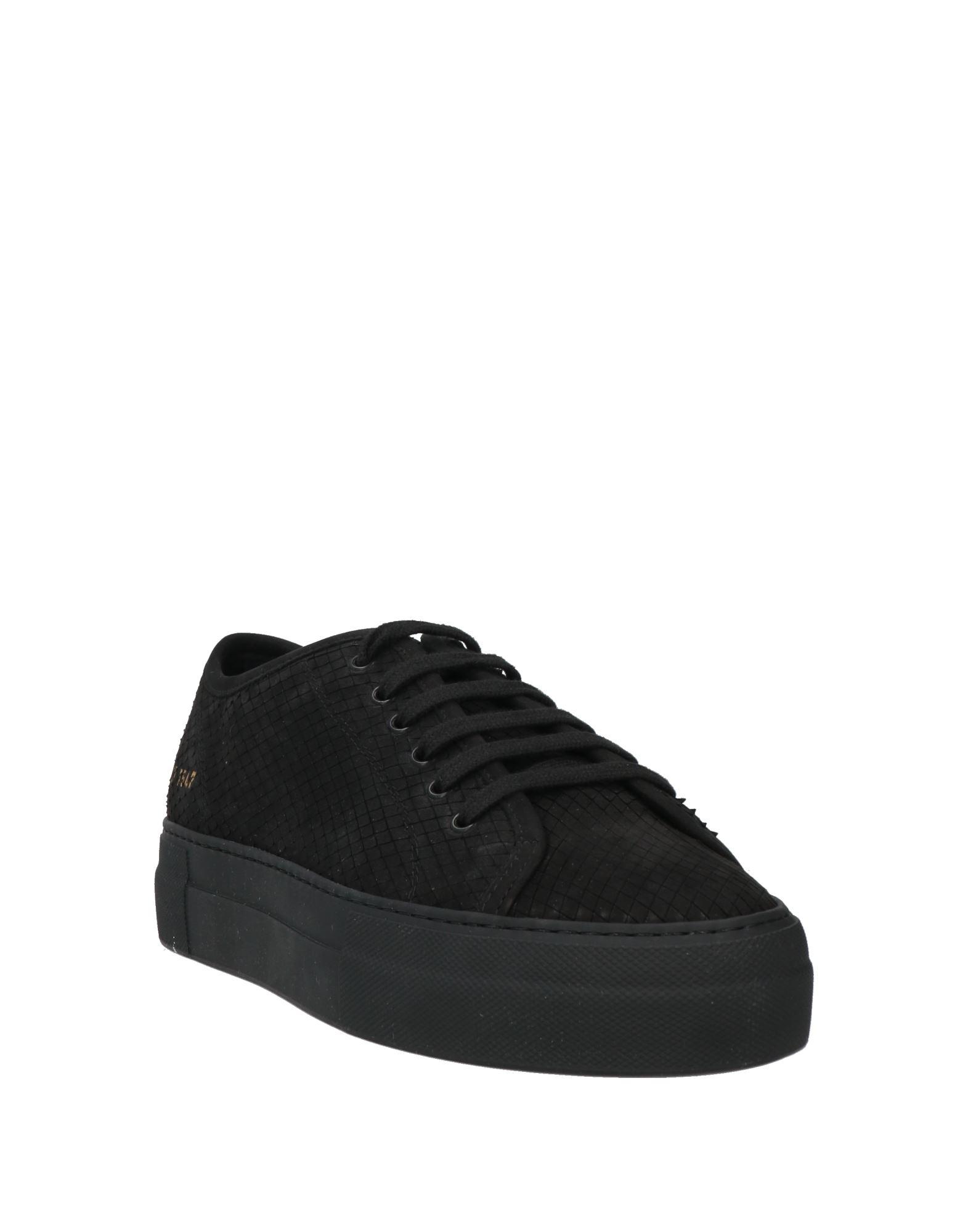 Common Projects Slip On Sneakers in Black | Lyst