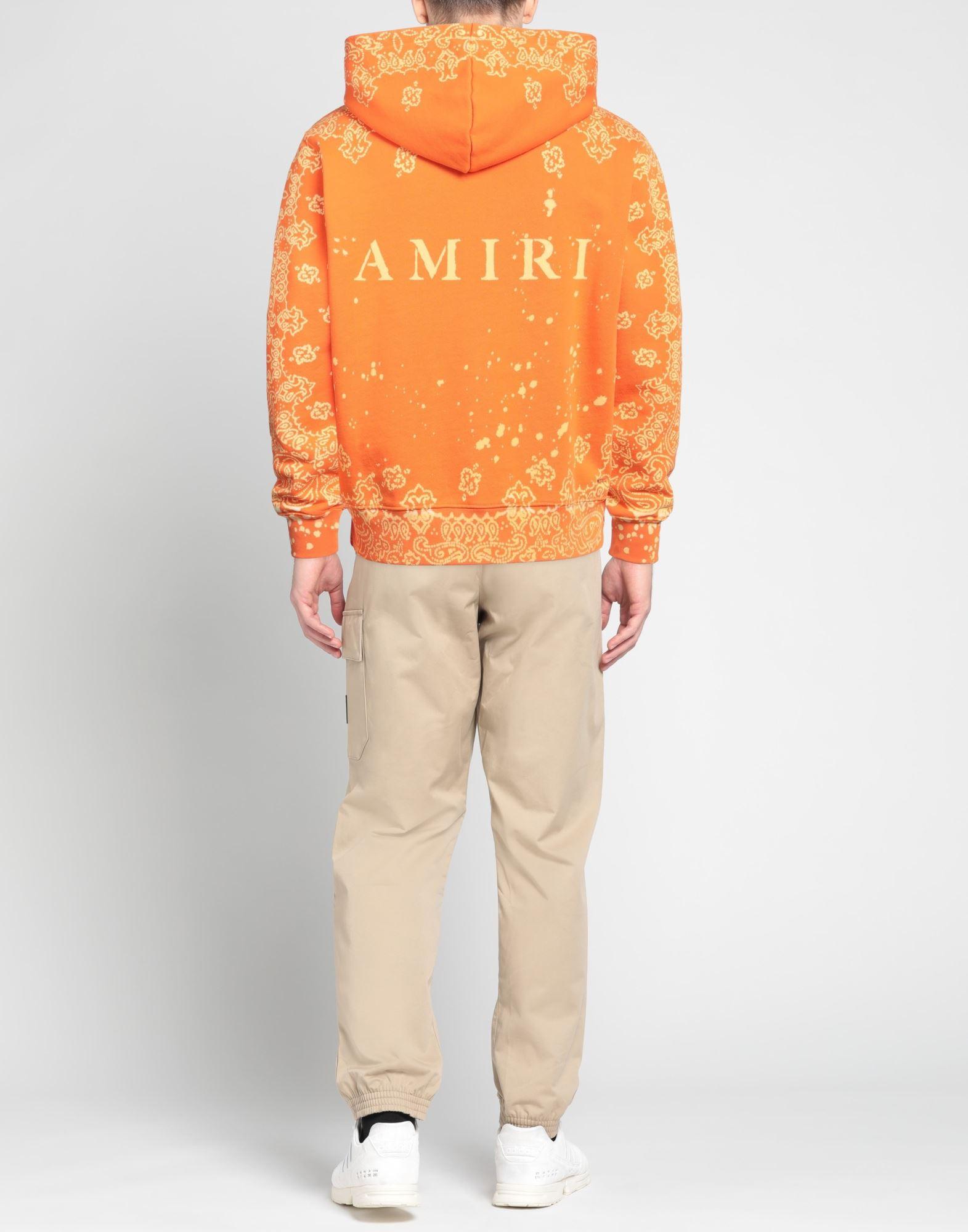 パーカー・フーディ AMIRI Men Sweater AMJYHD1104BURNT ORANGE Orange amiri black & orange hoodie | eBay