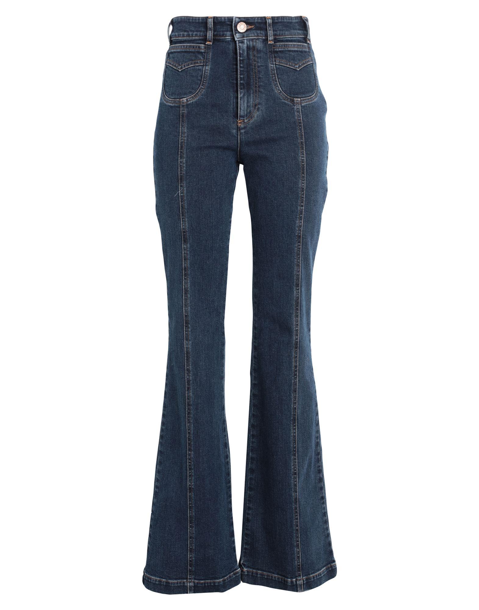 Combishort En Jean See By Chloé - Taille 38/4 (M) - Manches Longues, Ceinture à Nouer - Occasion Parfait état