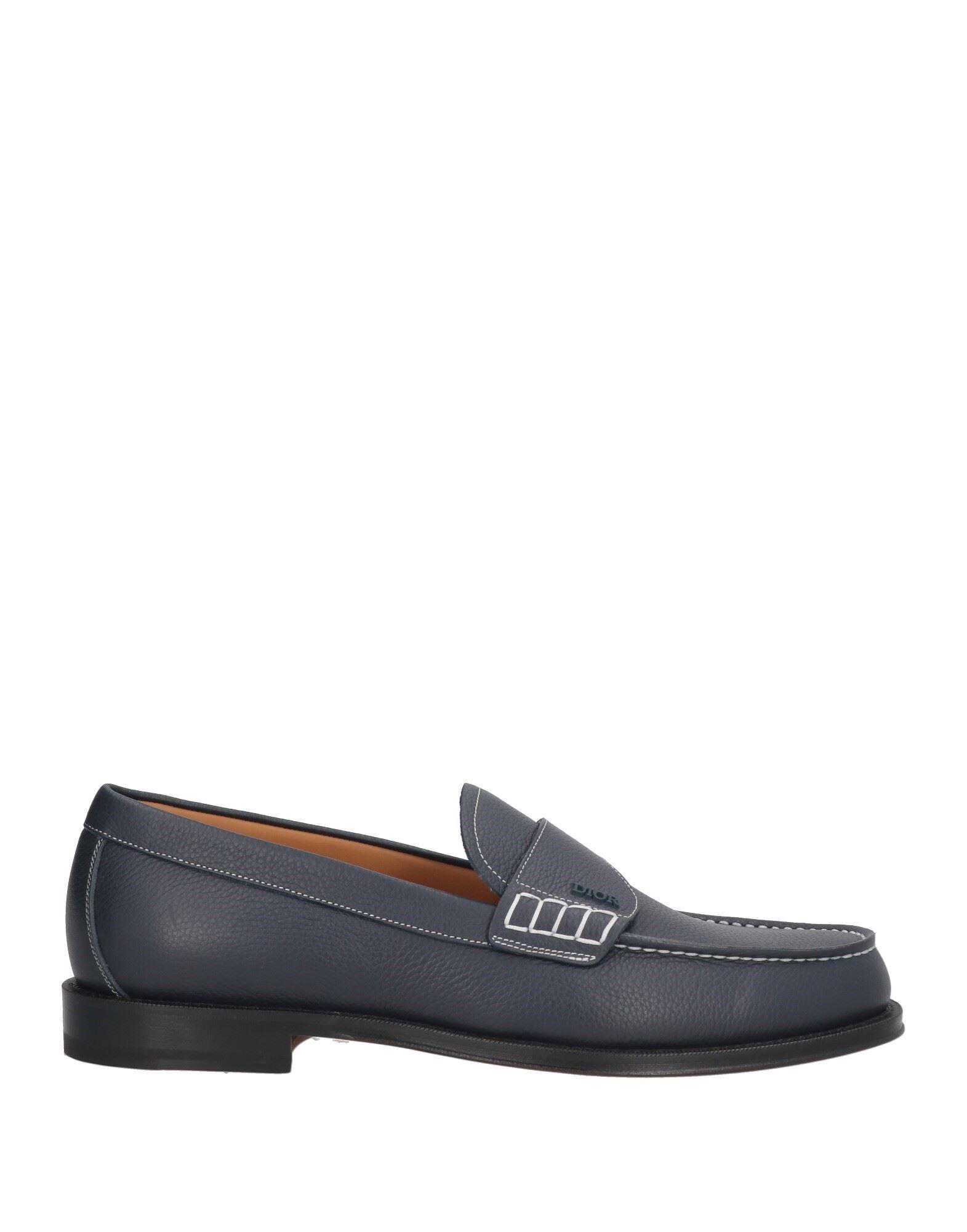 Dior Men’s Navy Monogram Loafers Dior Loafers Calfskin in Blue for Men | Lyst main image 3