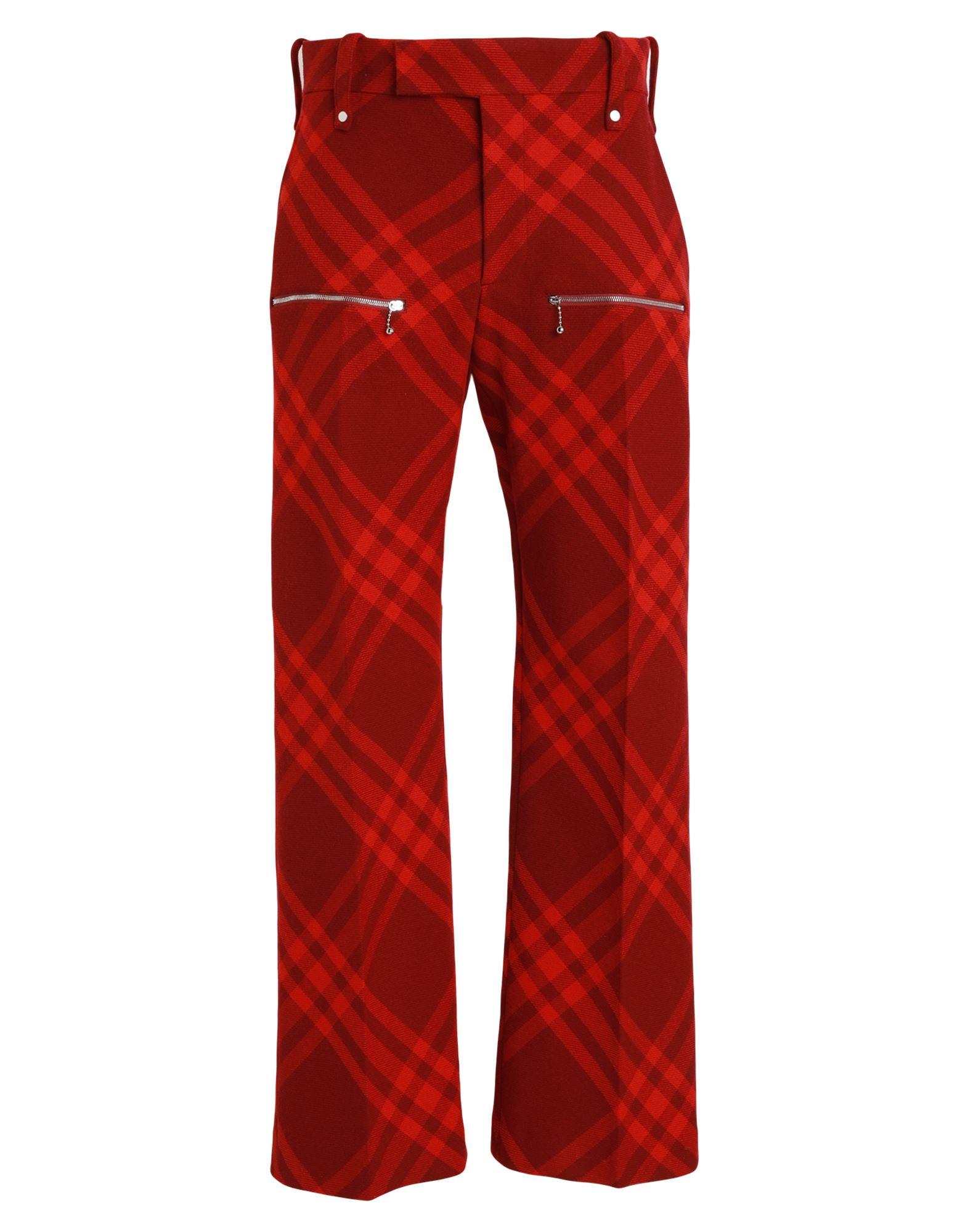 Burberry Pants Virgin Wool in Red for Men Lyst