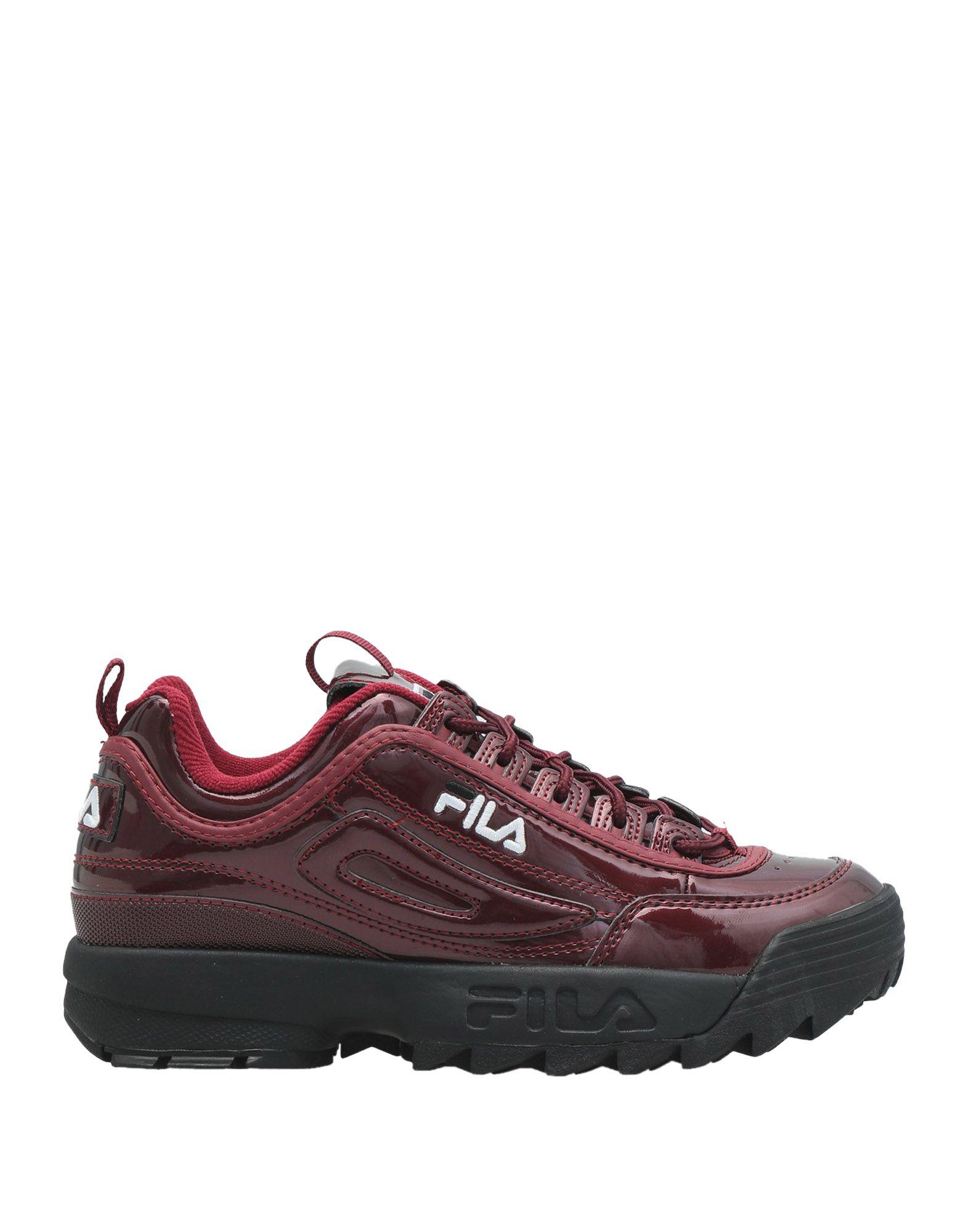 fila sneakers maroon