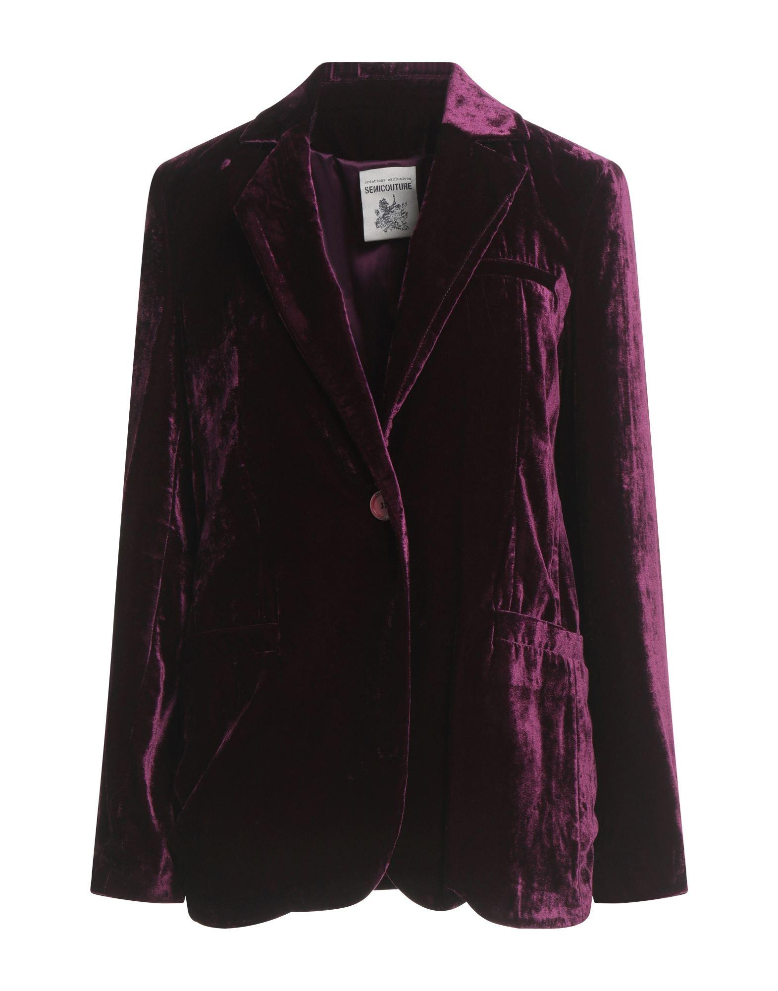 アウターその他 SEMICOUTURE Viscose blazer with striped motif Rosa Semicouture Blazers, sport coats and suit jackets for Women