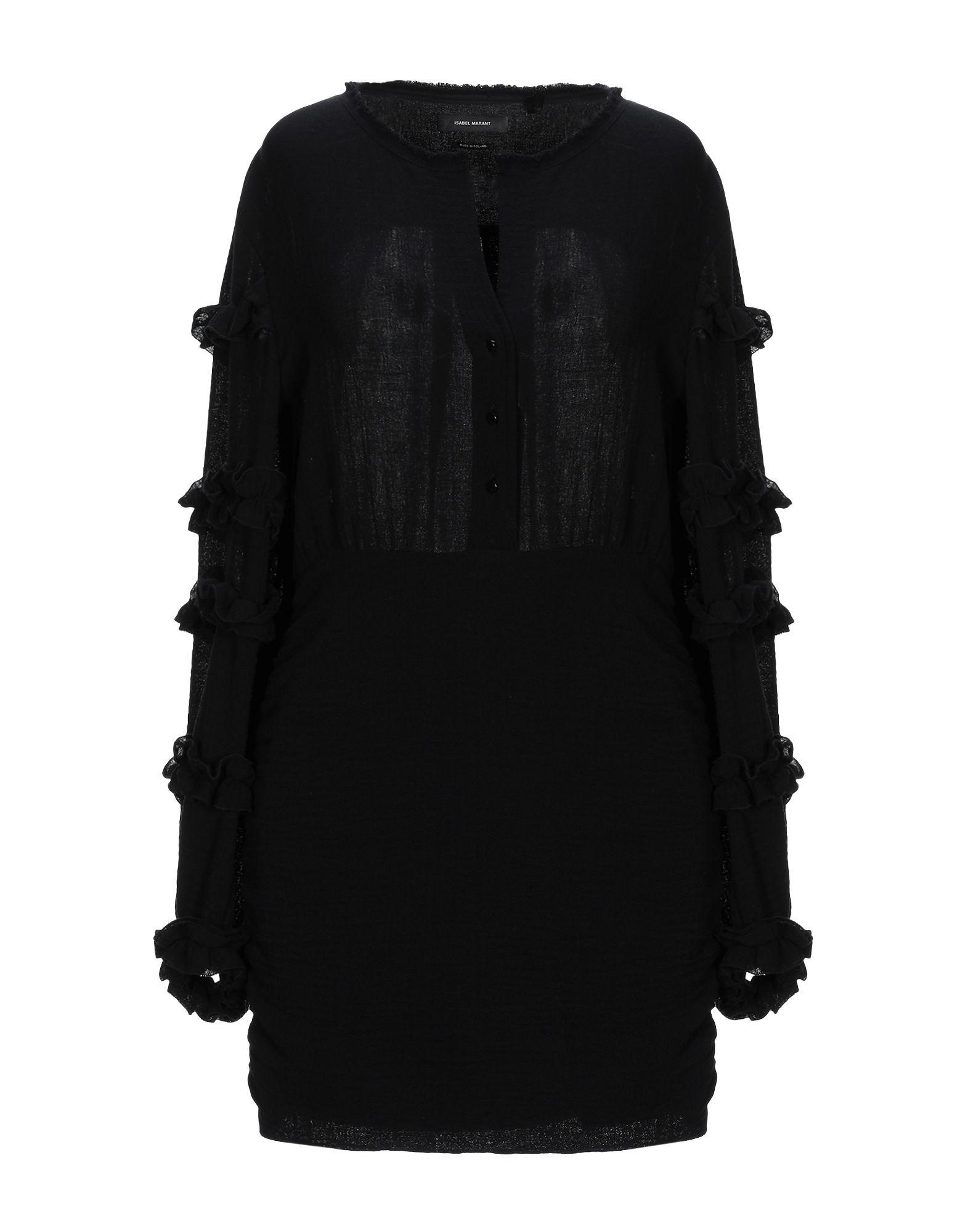 Isabel Marant Cotton Short Dress in Black - Lyst