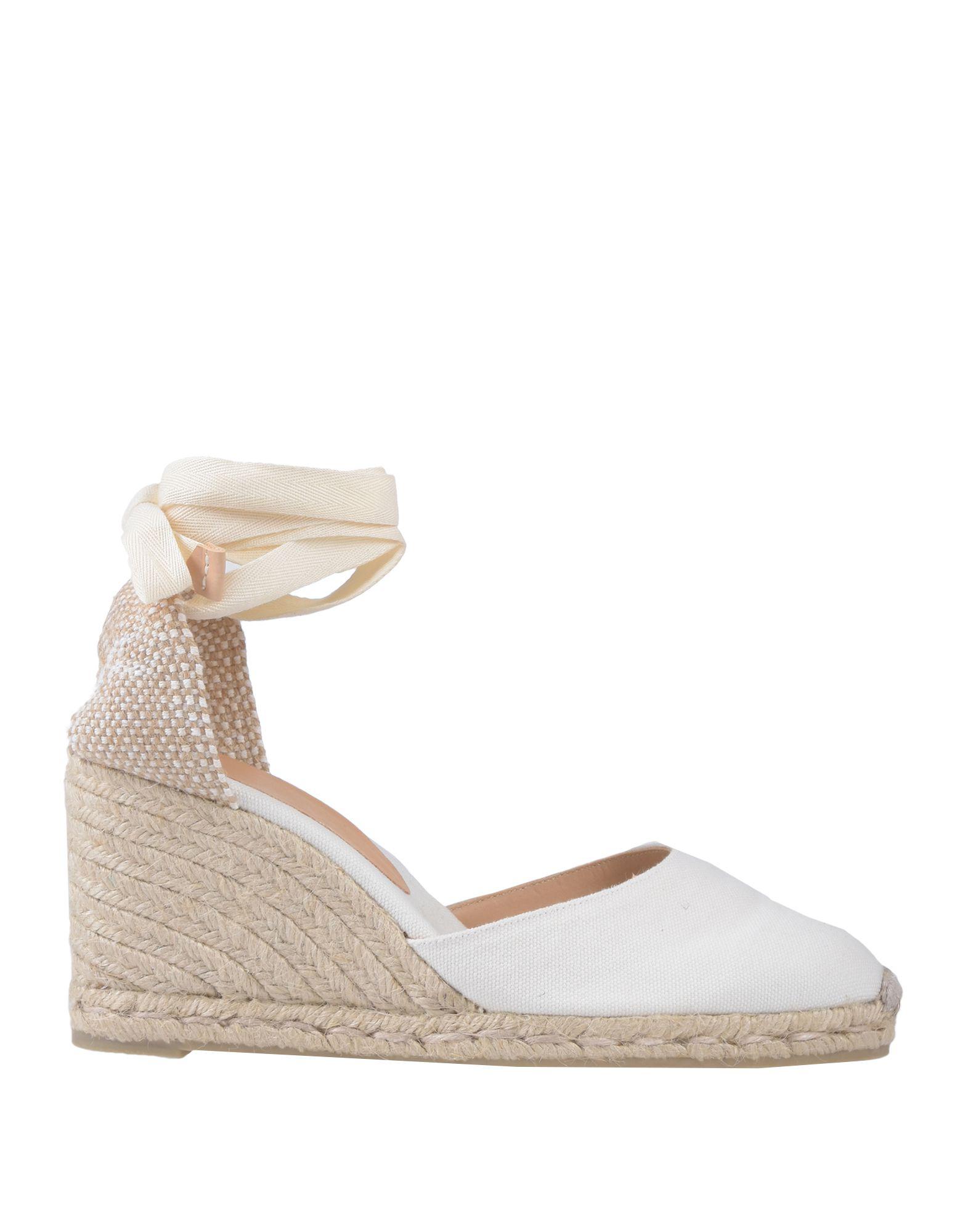 white chunky espadrilles