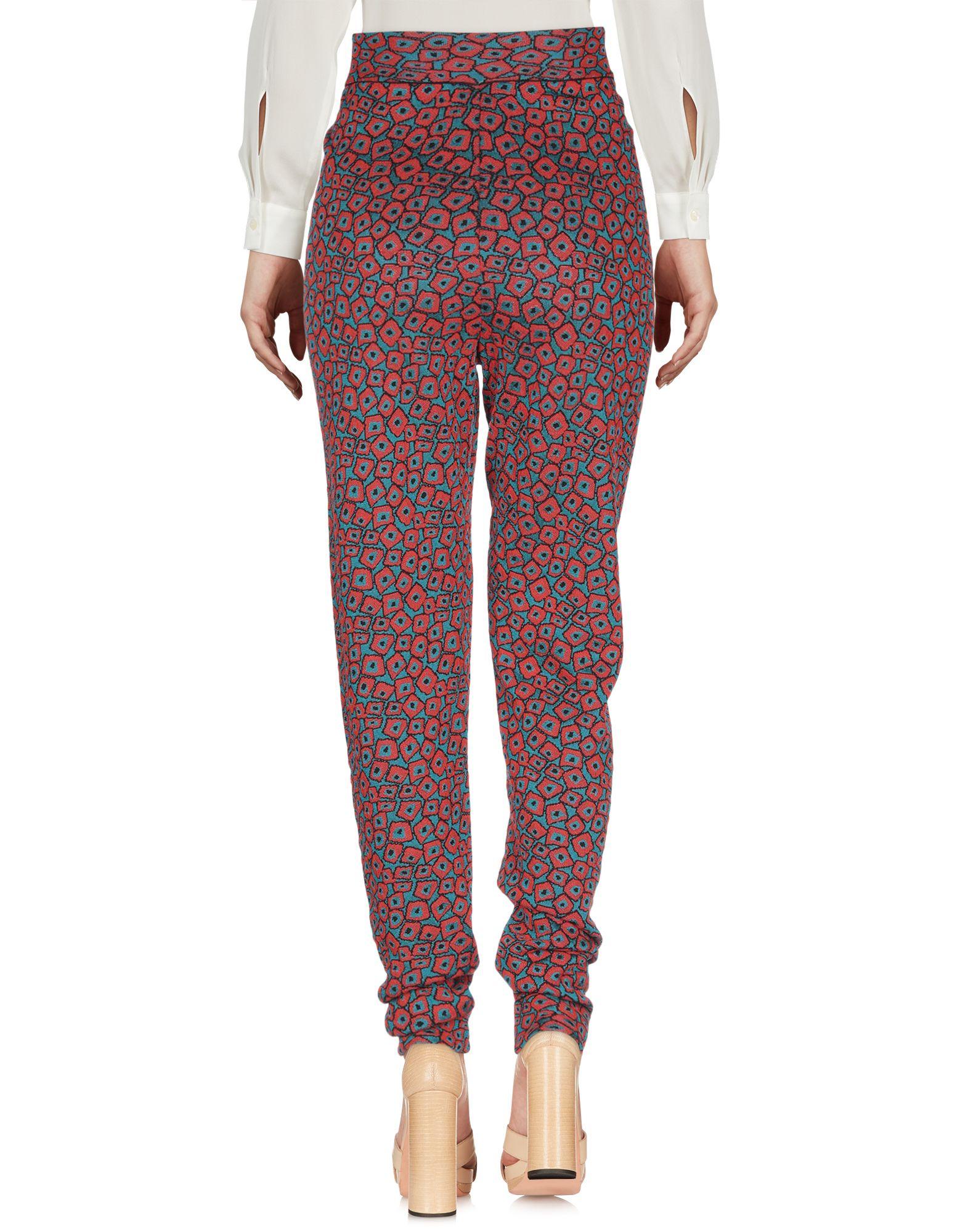 red casual pants