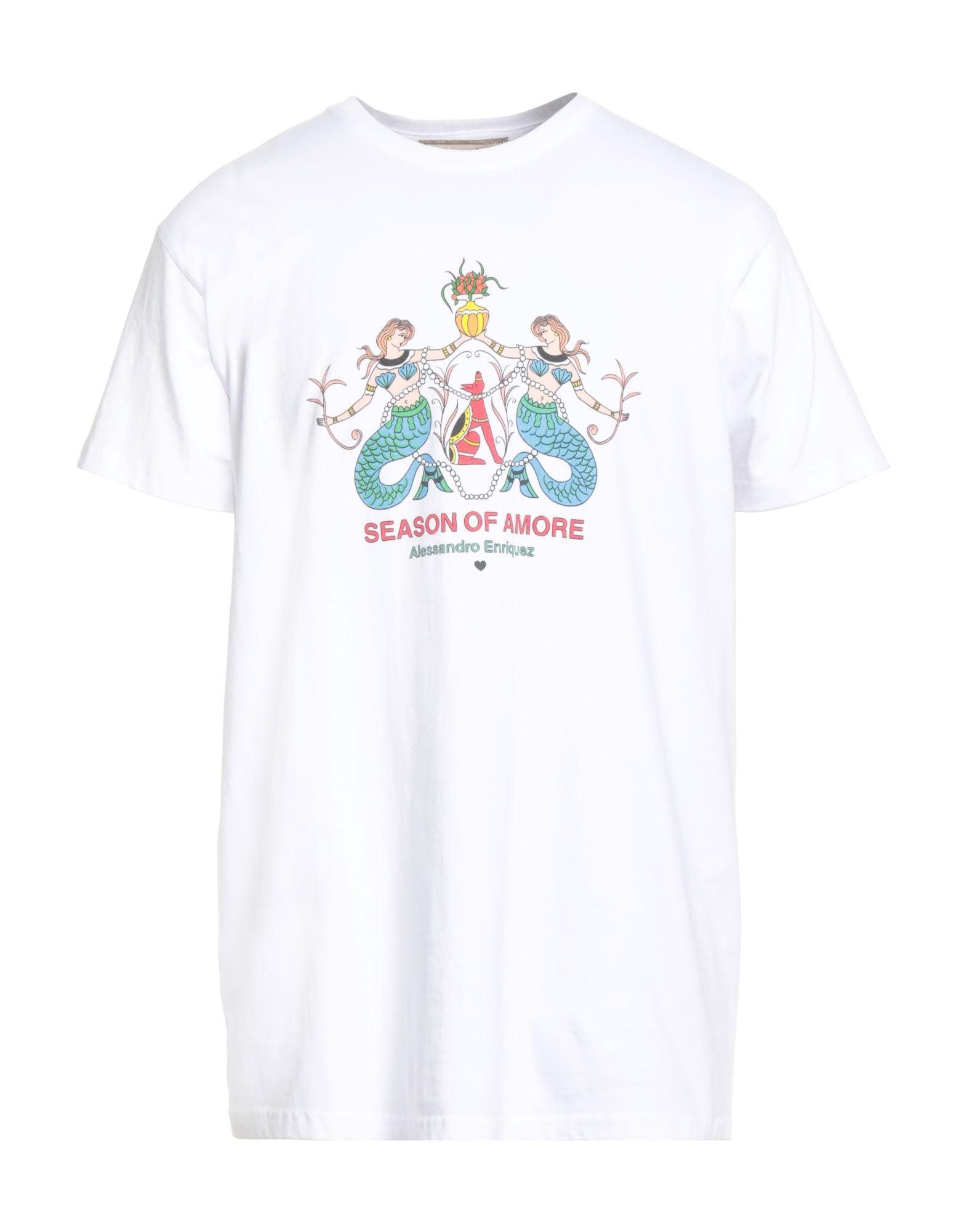 【ALESSANDRO ENRIQUEZ】Tシャツ Alessandro Enriquez Amore embroidered-logo T-shirt | Black
