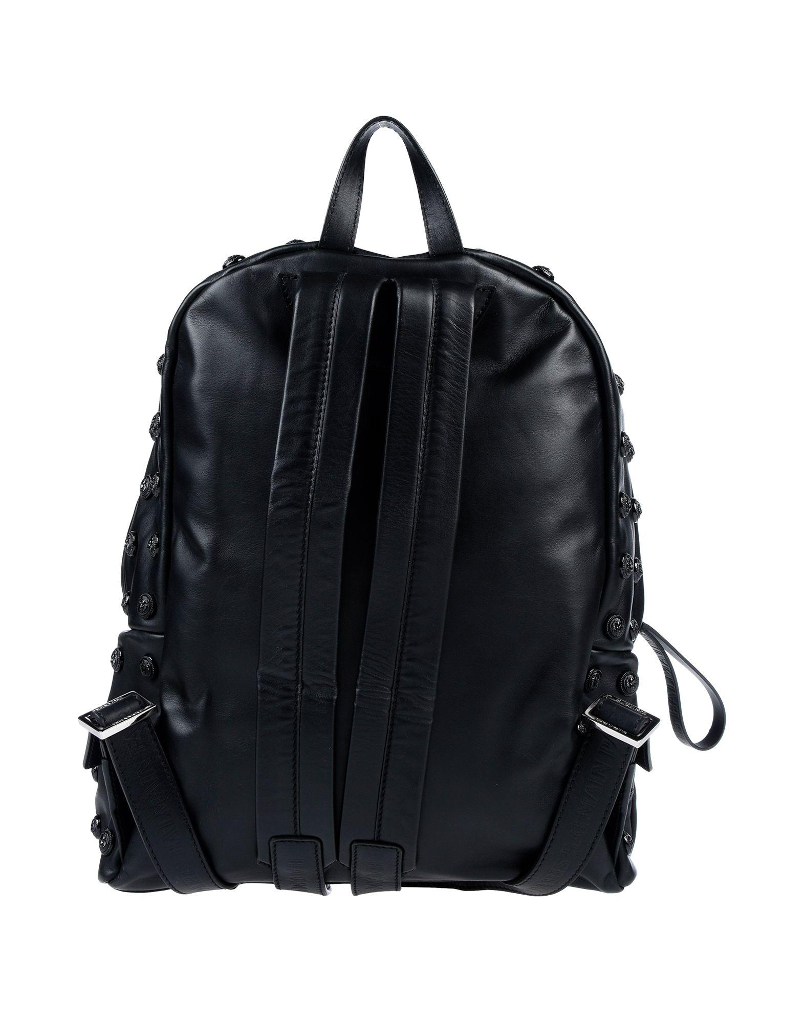 Balmain Leather Backpacks & Fanny Packs in Black for Men - Lyst