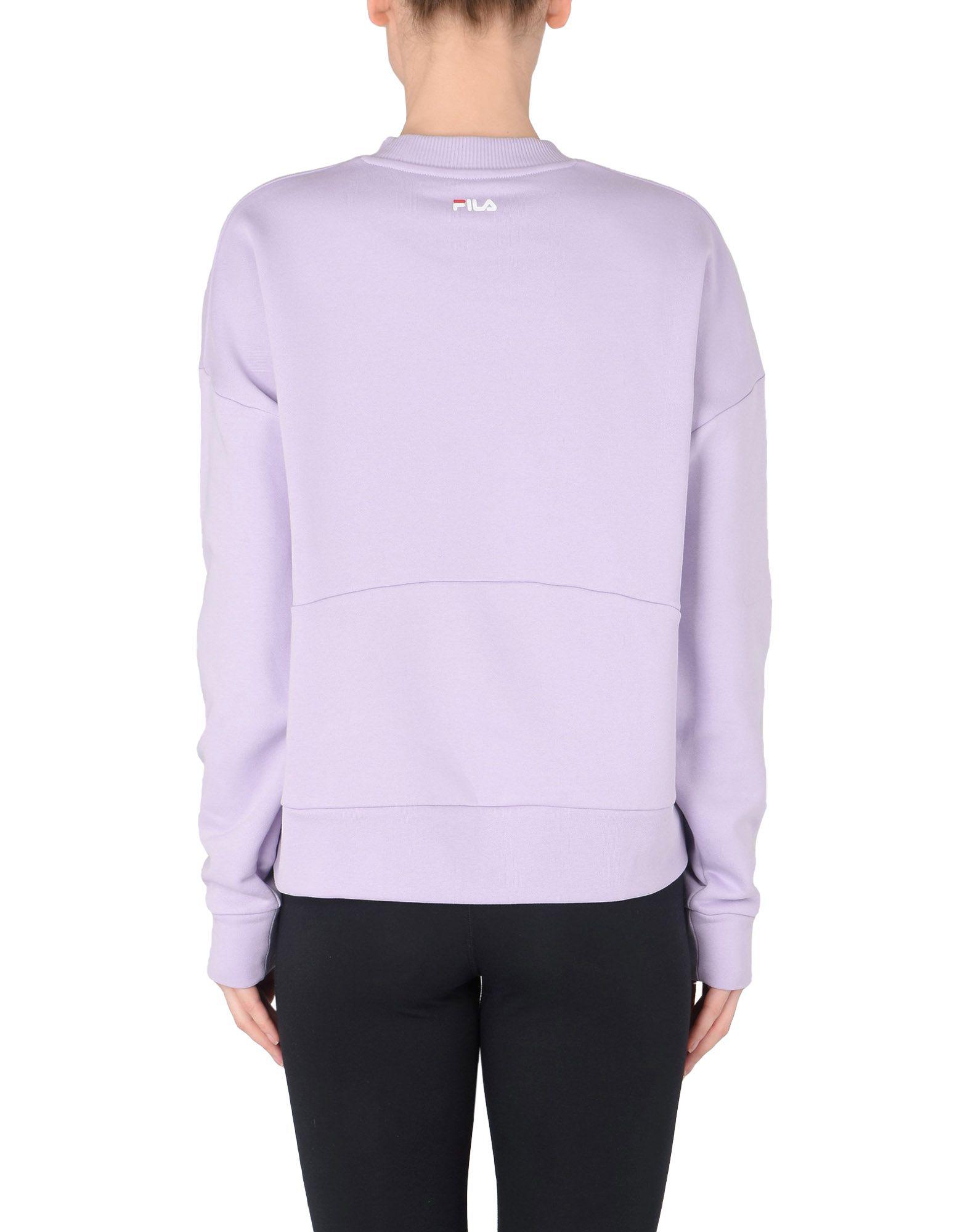 Fila Cotton Sweatshirt in Lilac (Purple) - Lyst