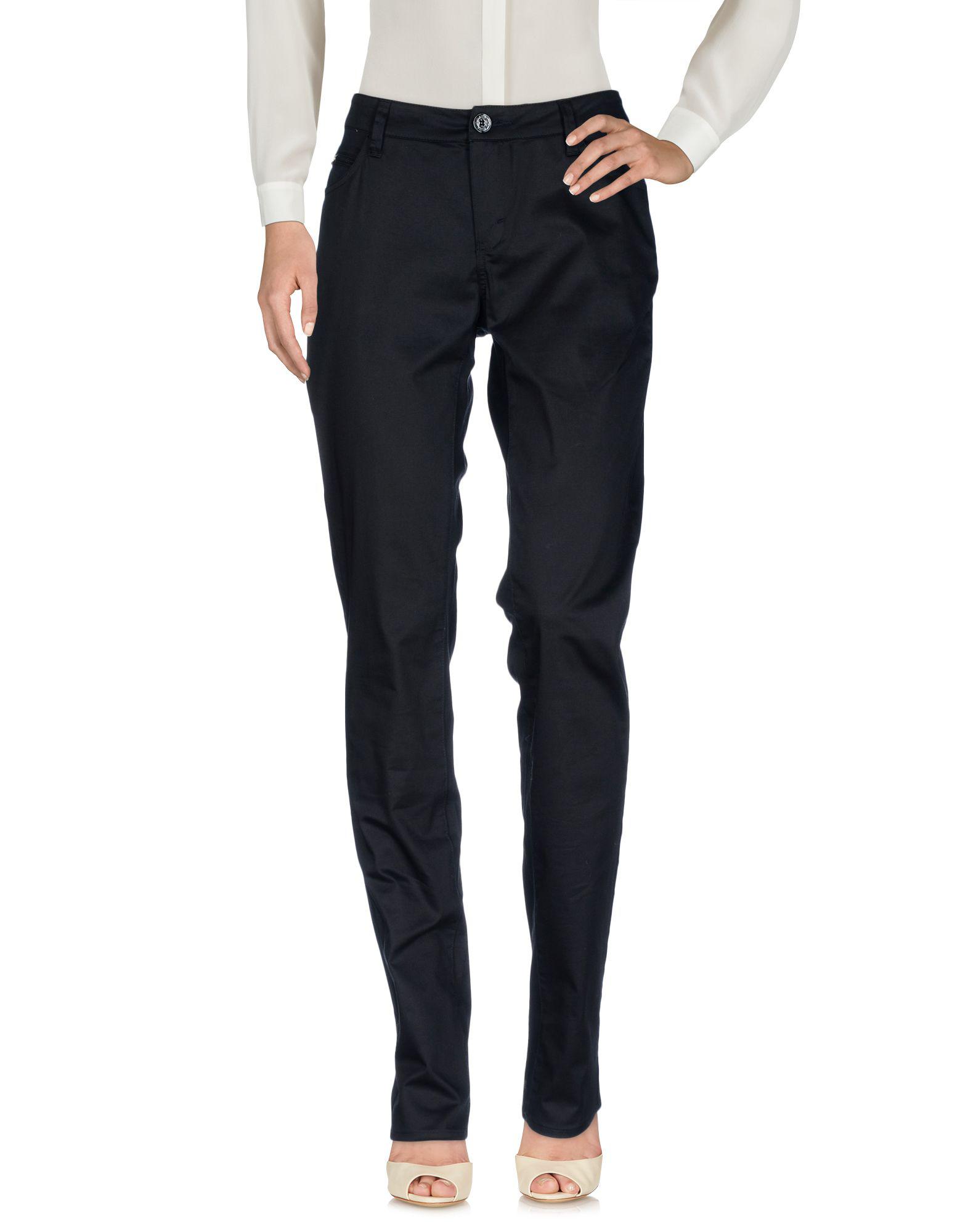 Armani Jeans Cotton Casual Pants in Black - Lyst