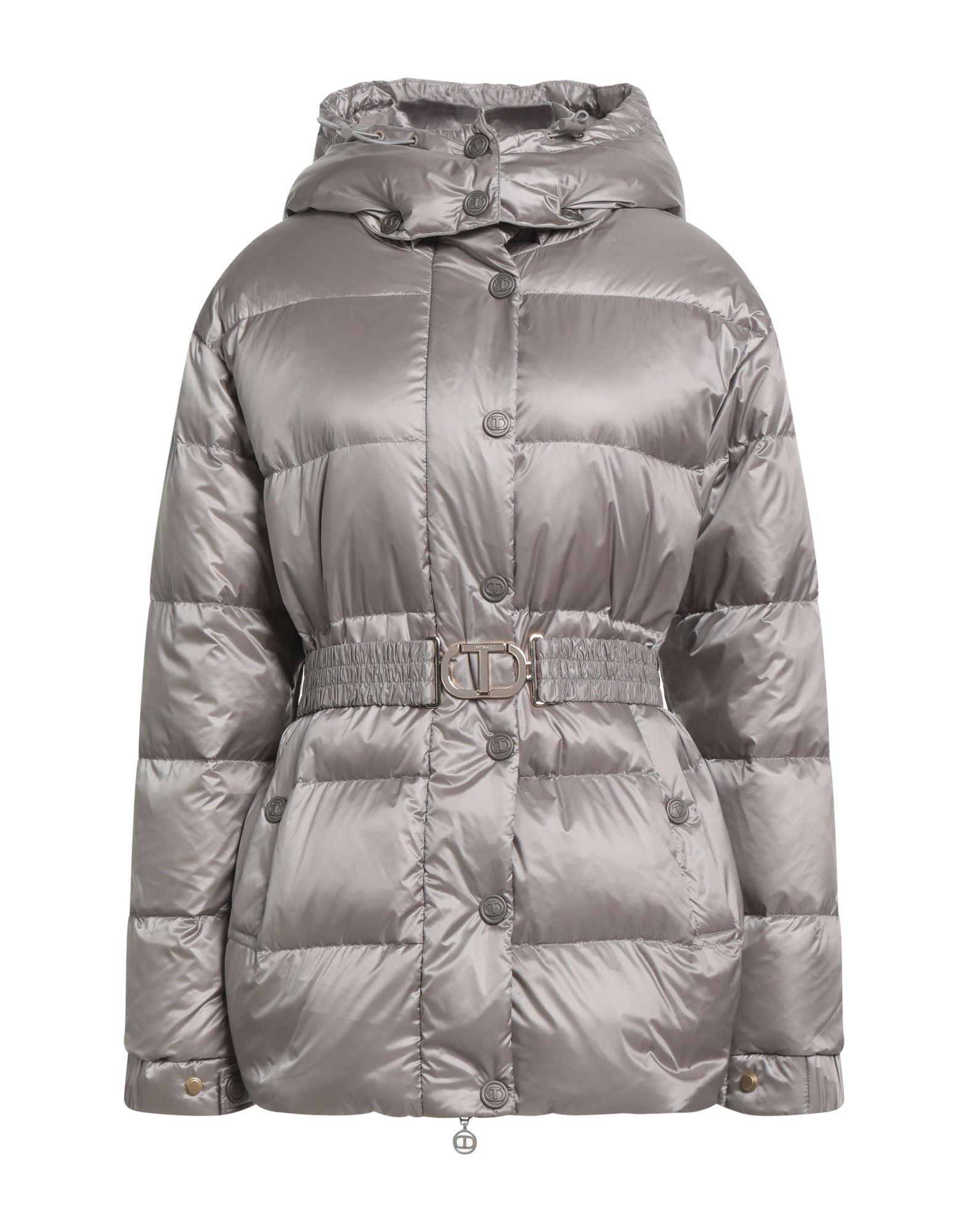 Twinset Plumifero Corto Mujer Negro Plumífero Y Acolchado De