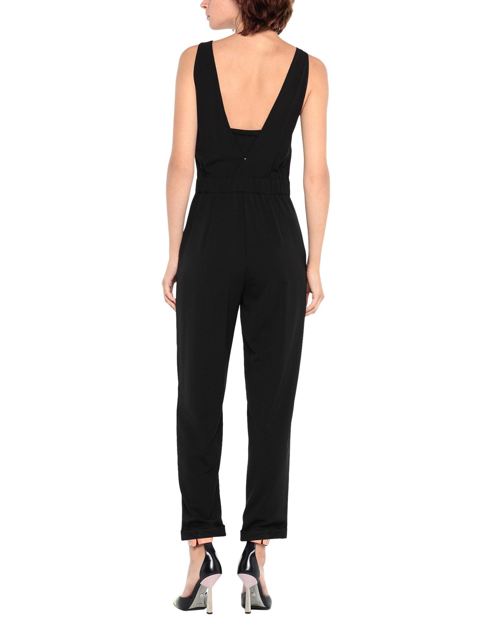 Patrizia Pepe Synthetic Jumpsuit in Black - Lyst
