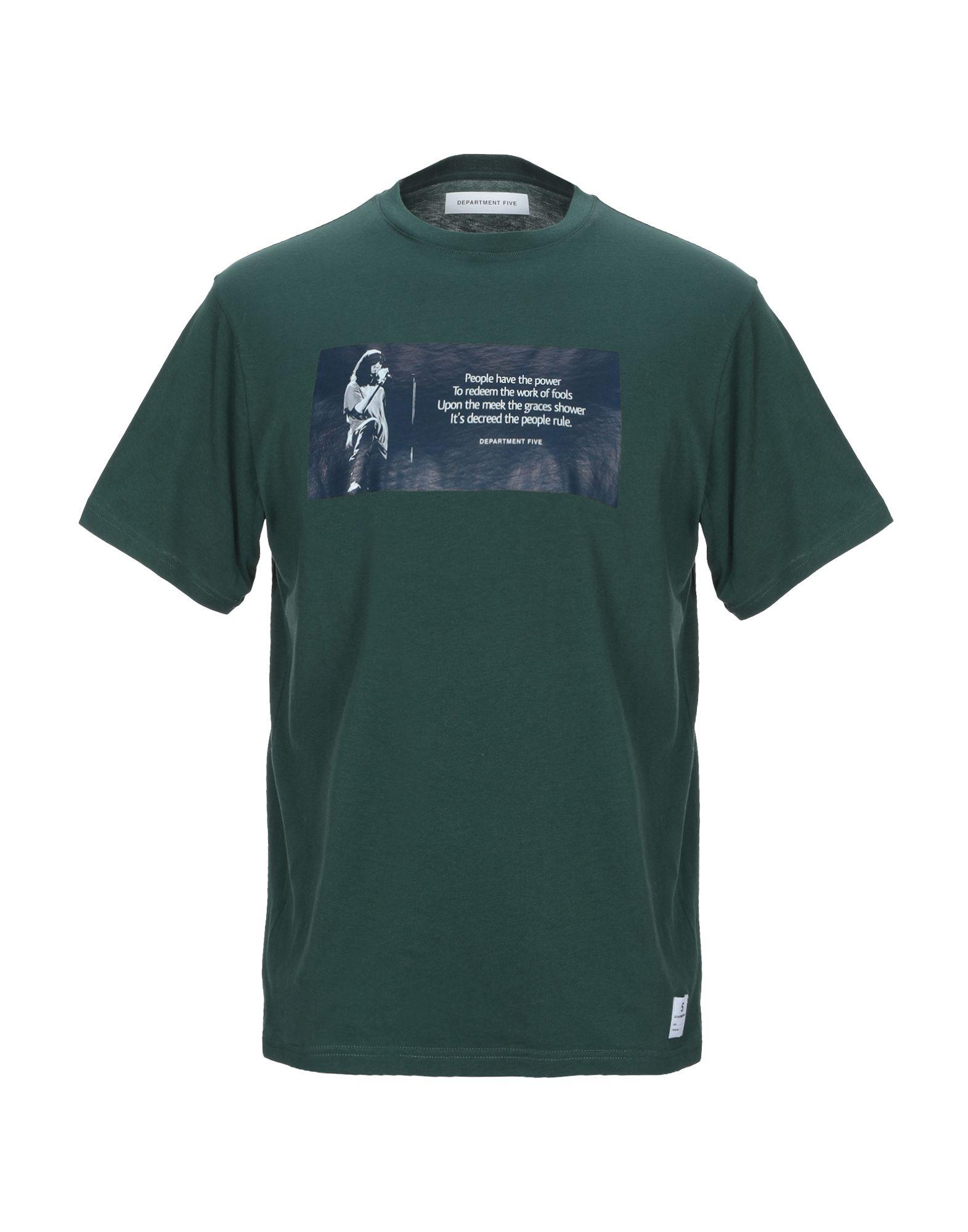 Department 5 Cotton T-shirt in Dark Green (Green) for Men - Lyst