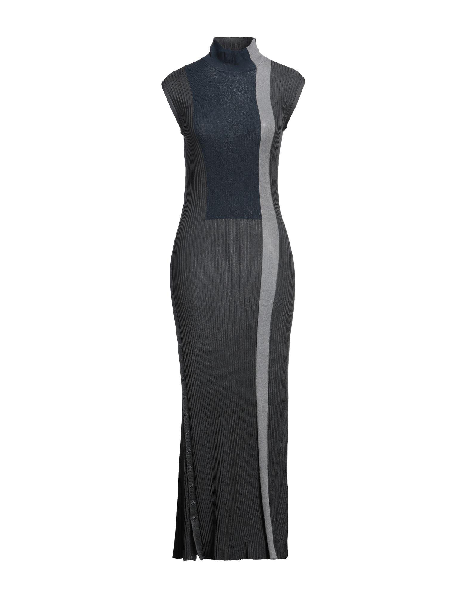 chinese dress ladies Fendi Pearl Button Maxi Dress Black