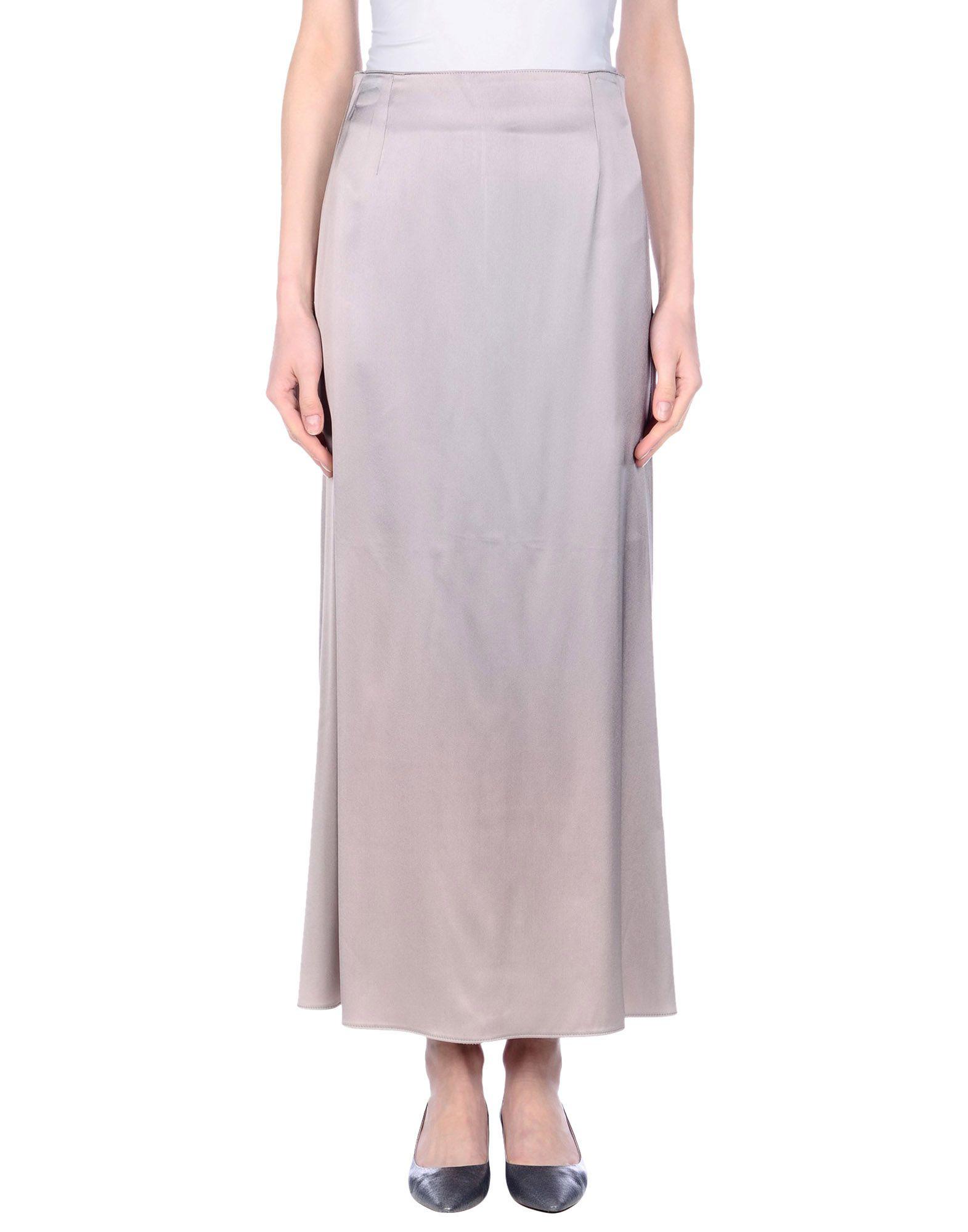 Lyst - Caractere Long Skirt in Gray