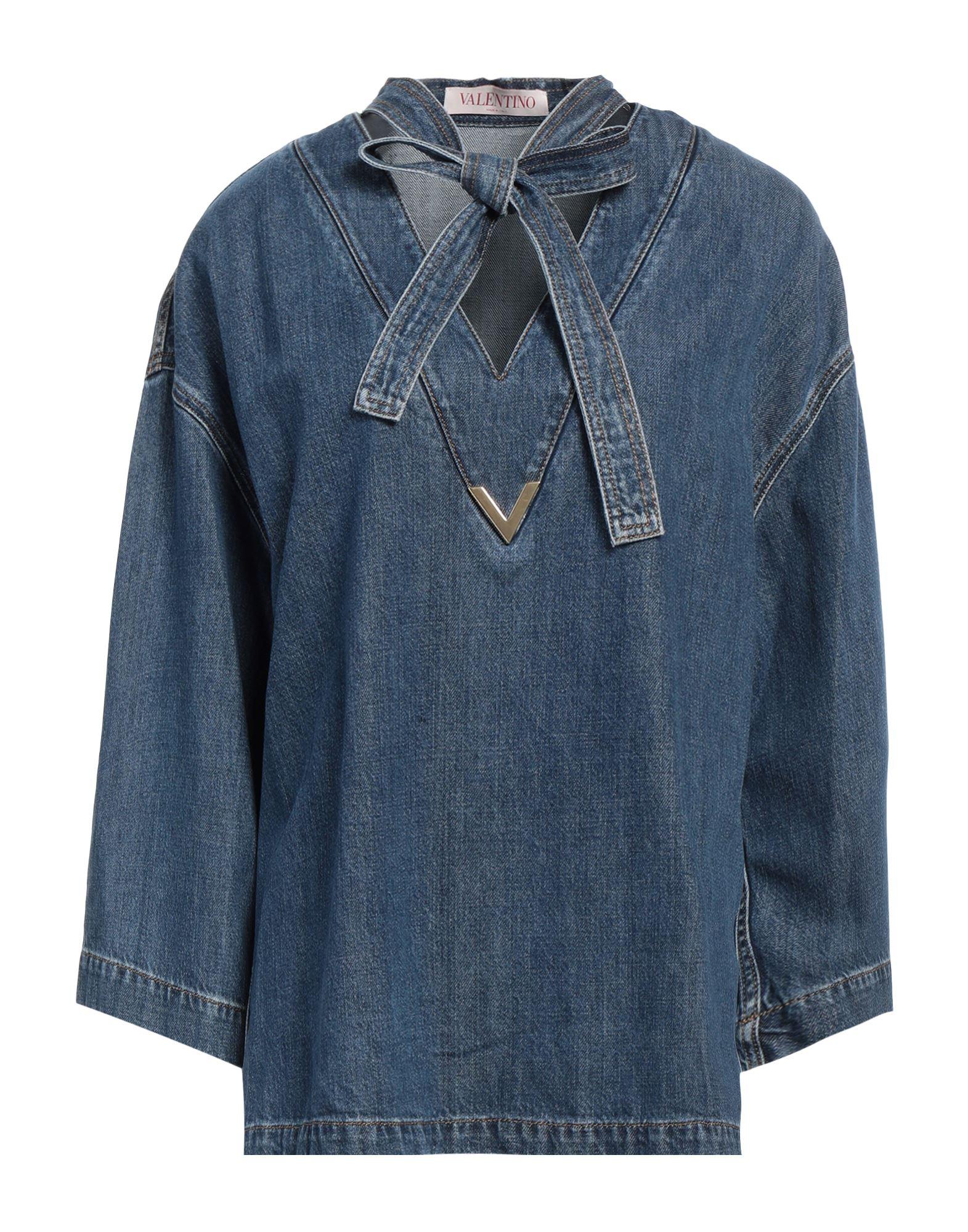 VALENTINO GARAVANI 売れ筋商品|||ヴァレンティノ ガラヴァーニ Tシャツ トップス レディース Tops Blue Women's Valentino Garavani Embellished Tops Sale | Up to 70