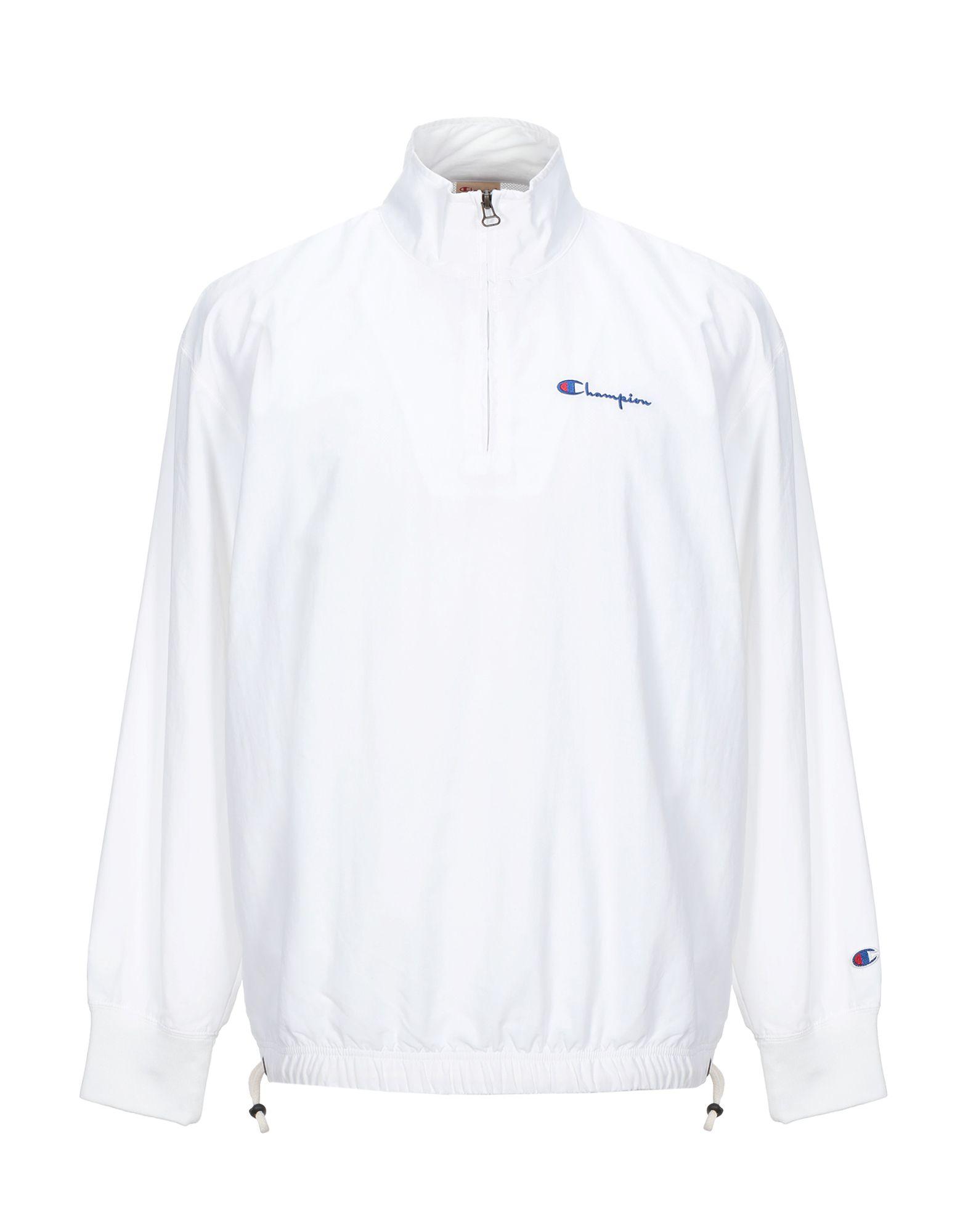 Champion 1/2 Zip Overhead Jacket In White for Men - Save 60% - Lyst