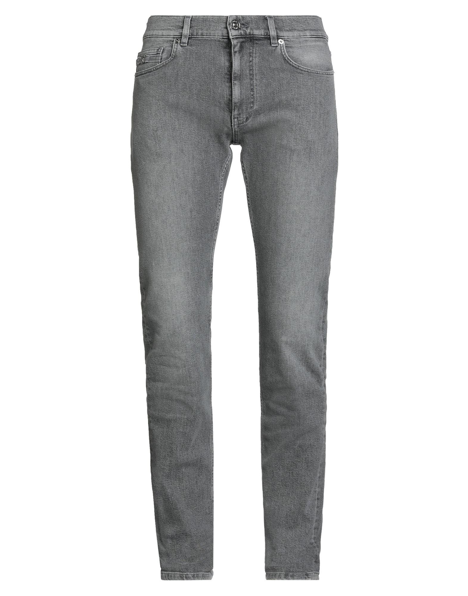 デニム・ジーパン VERSACE FW24 Dark grey denim jeans (10136871A11547 1D280) Men's Designer Jeans & Denim | VERSACE US