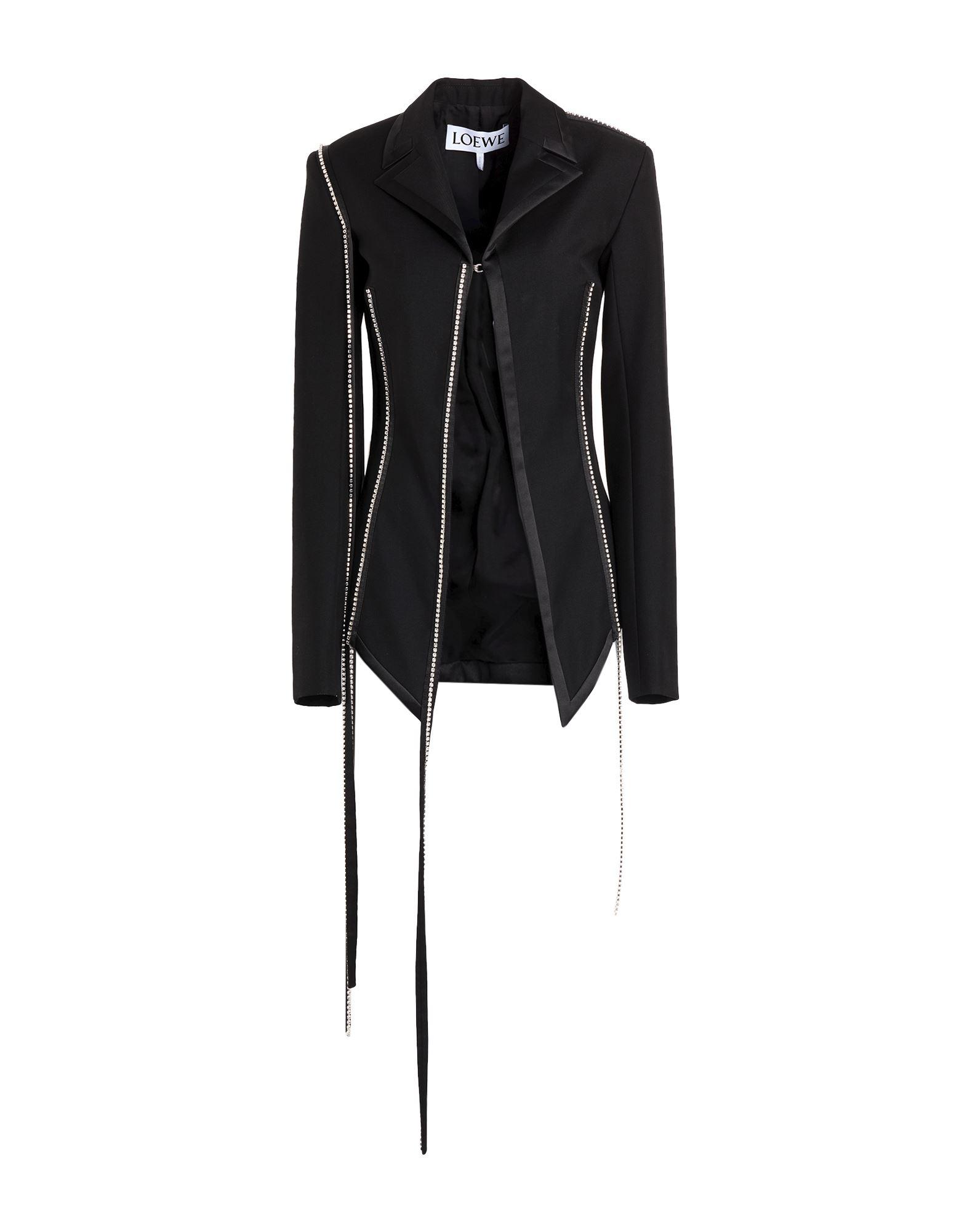 アウトレット LOEWE Black Mohair Blend Blazer Workwear jacket in cupro blend Black - LOEWE