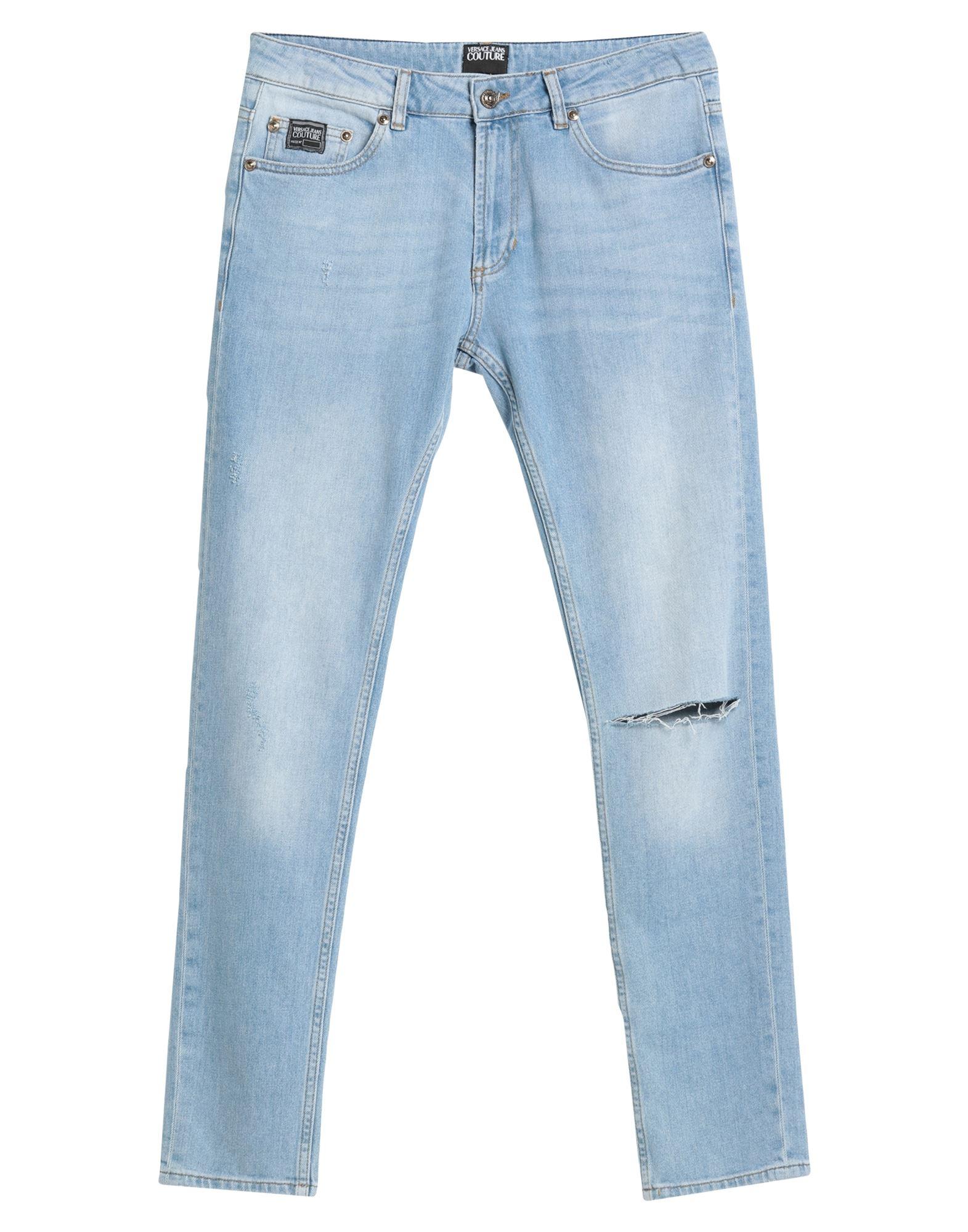 Versace Jeans Couture Denim Trousers in Blue for Men | Lyst