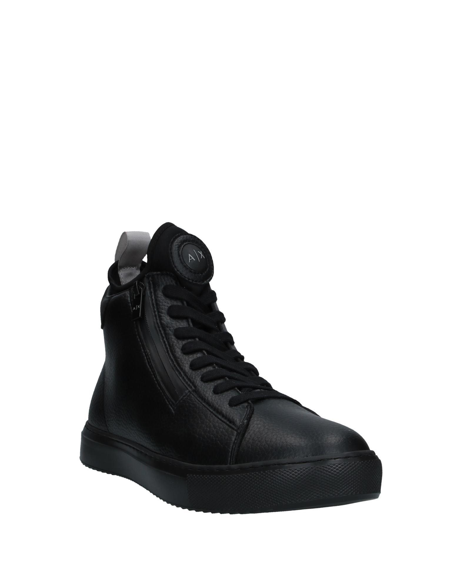 Armani Exchange High-tops & Sneakers in Black for Men - Lyst