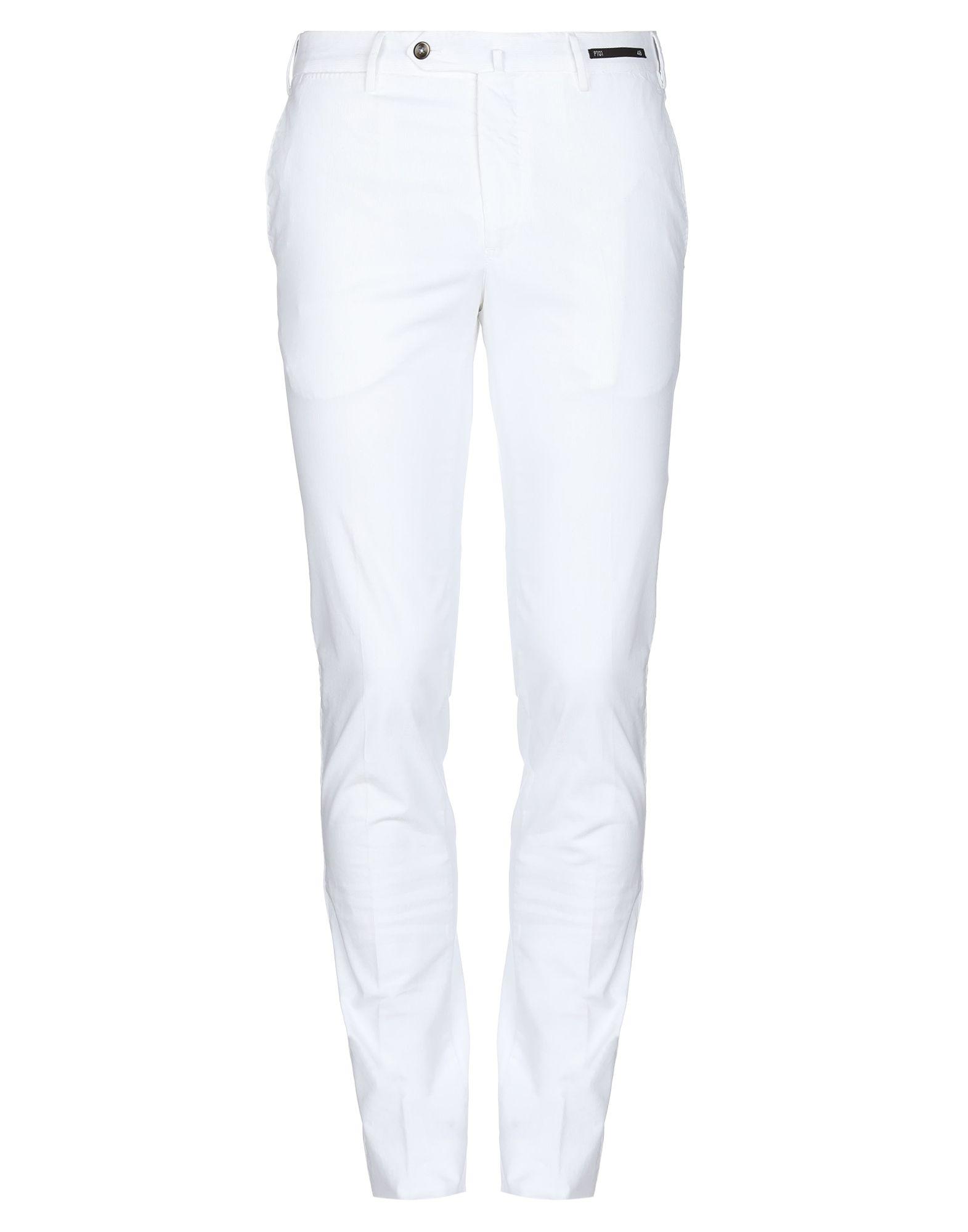 PT01 Velvet Casual Pants in White for Men - Lyst